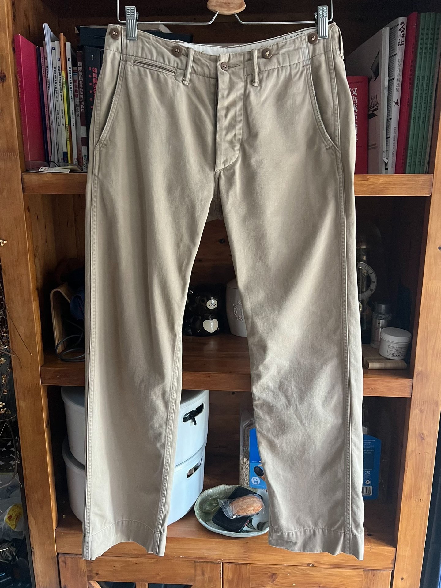RRL Double RL Khaki Officer Pants