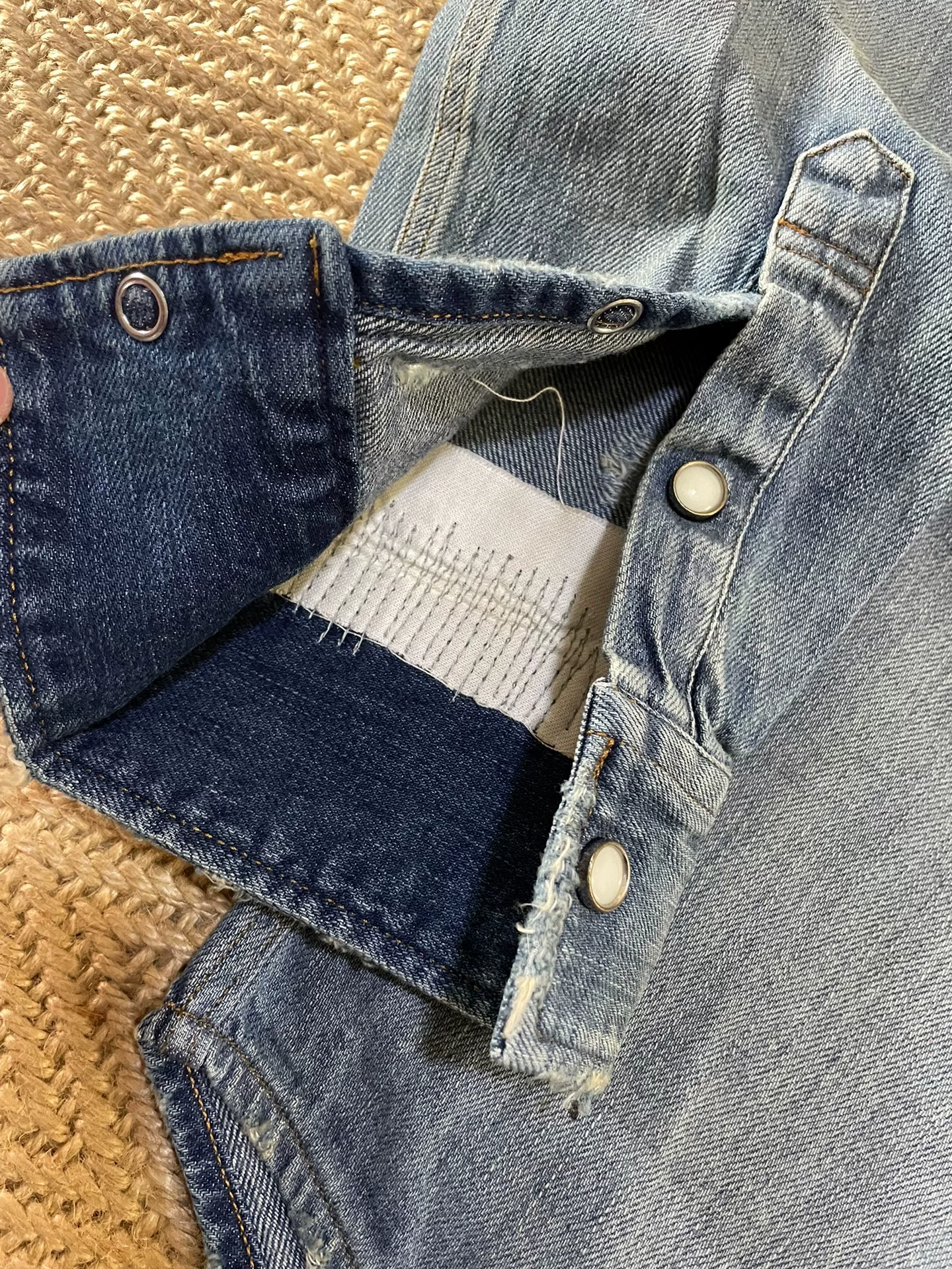 Vanquish & Fragment Denim Shirt Jacket — label