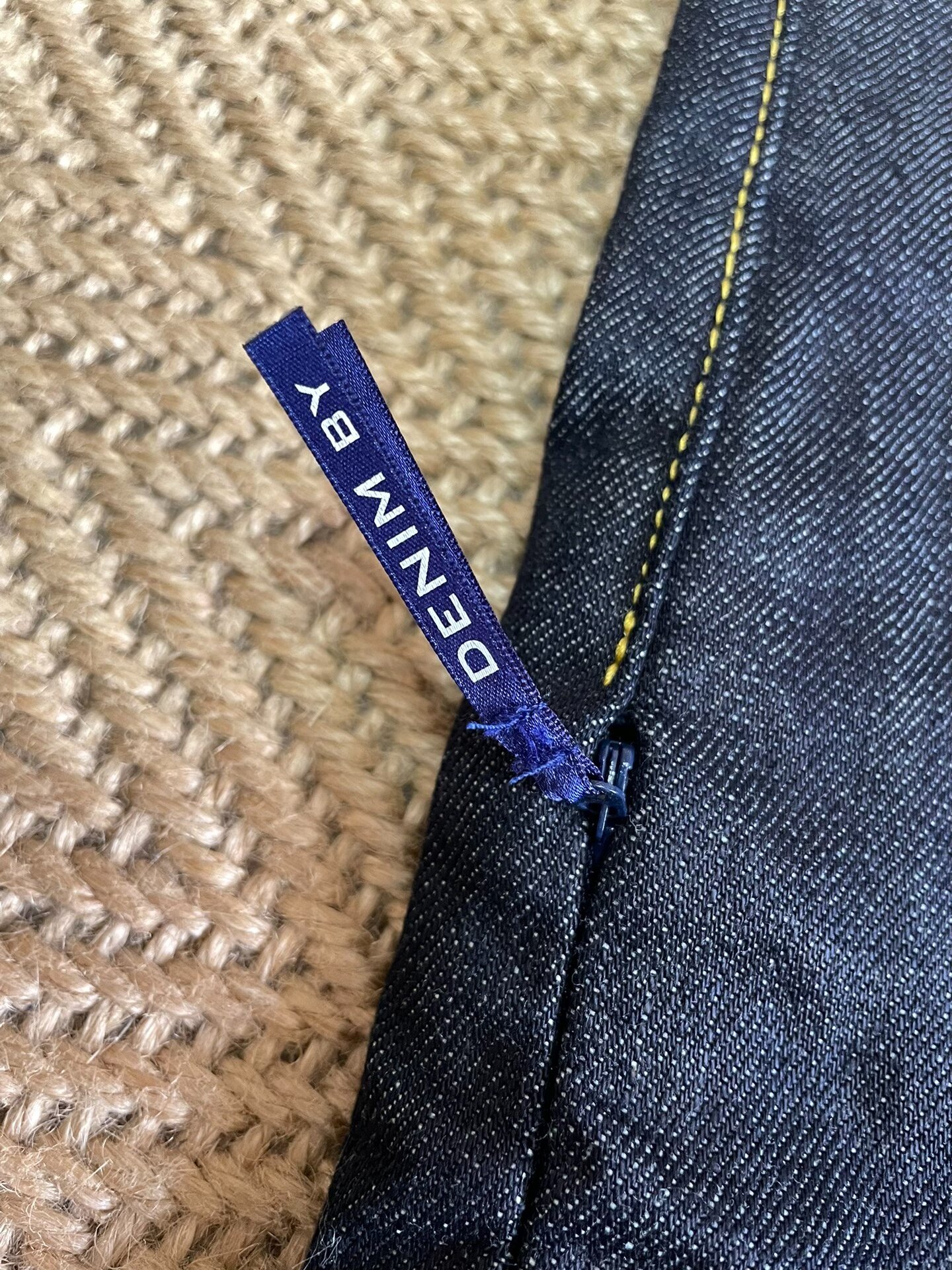 Vanquish & Fragment Red Flash Denim Jeans — back
