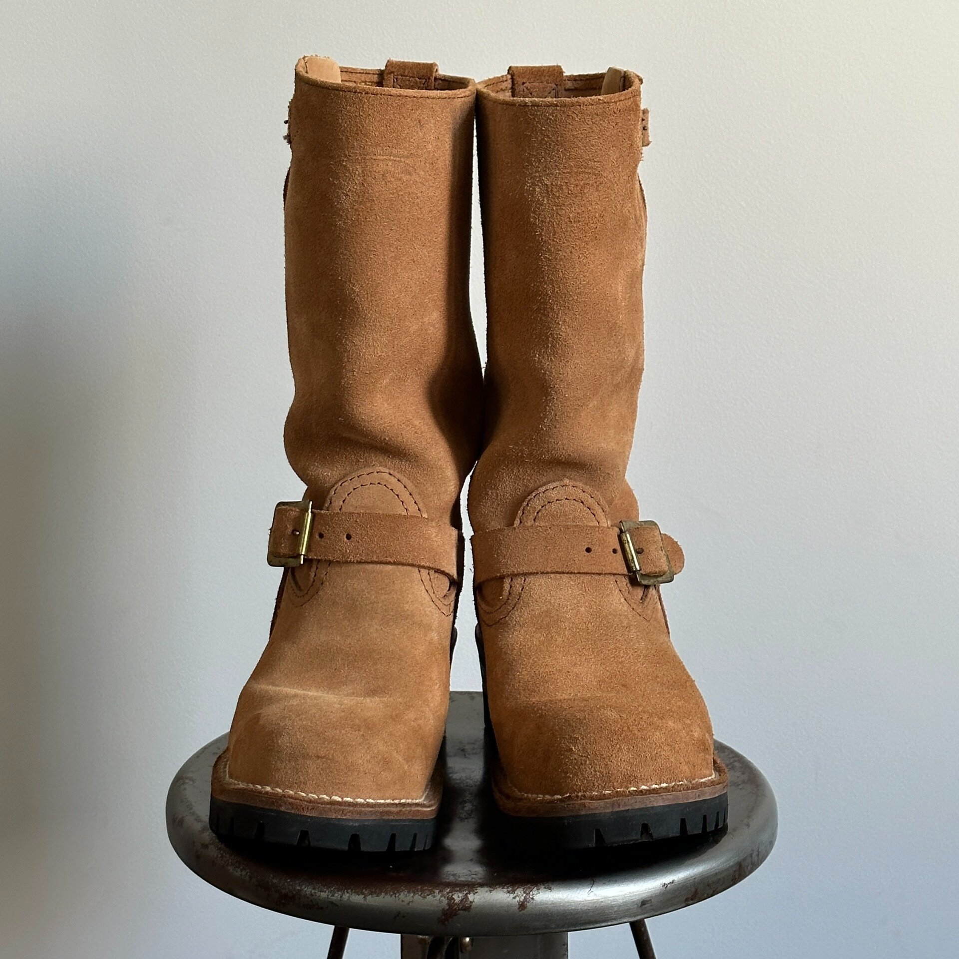 Wesco Boss Burlap Engineer Boots — detail