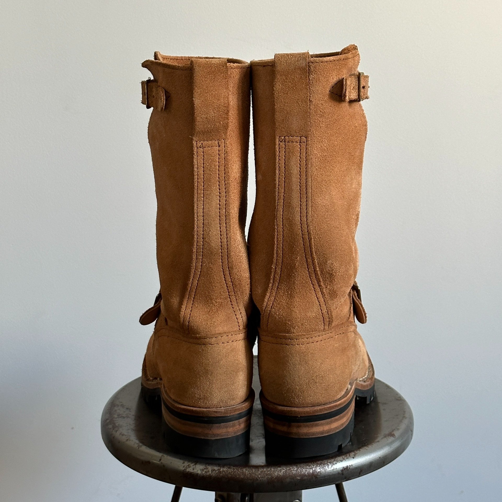 Wesco Boss Burlap Engineer Boots — label