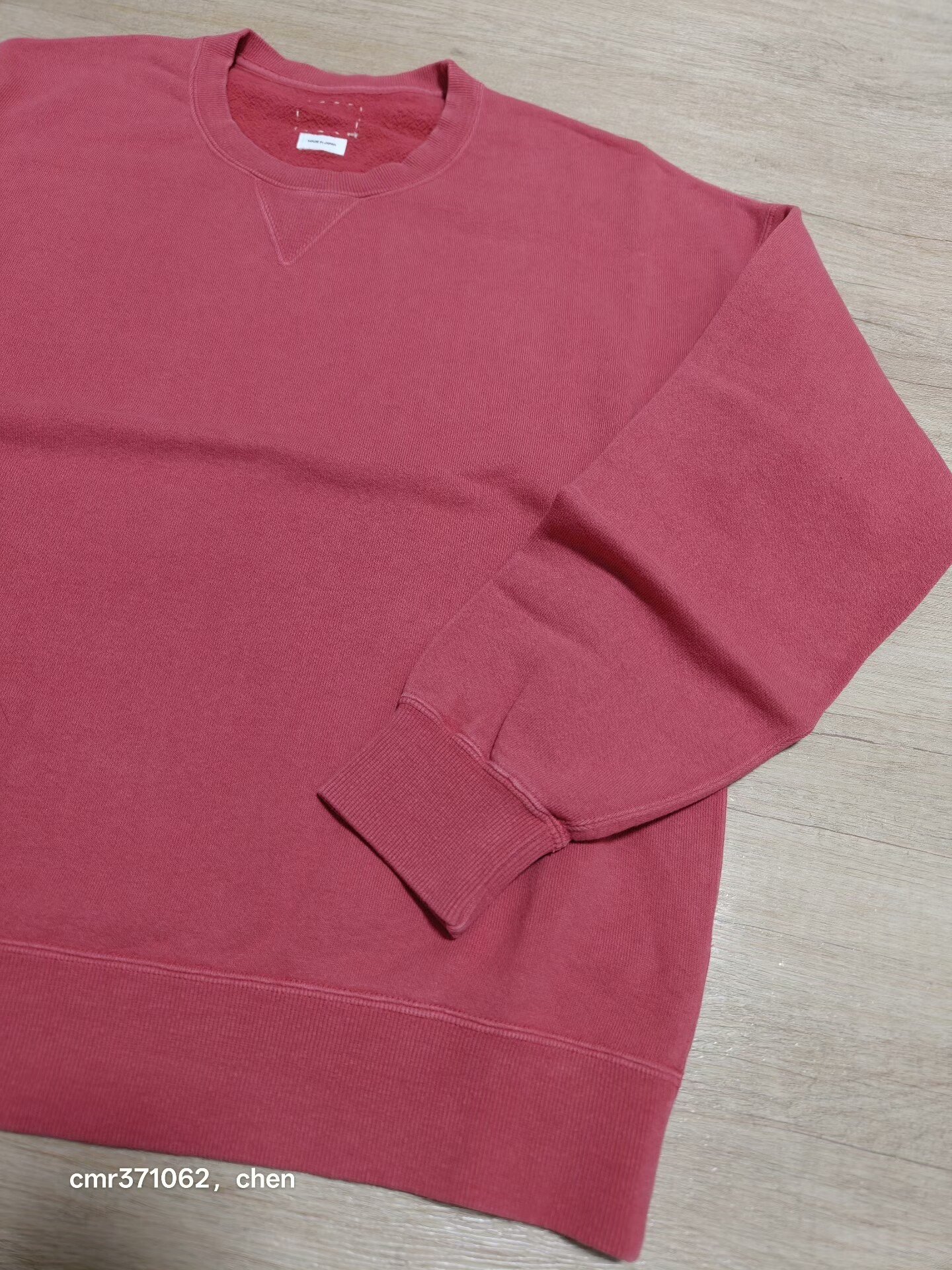 visvim 26ss Jumbo SB Sweat L/S DMGD — detail