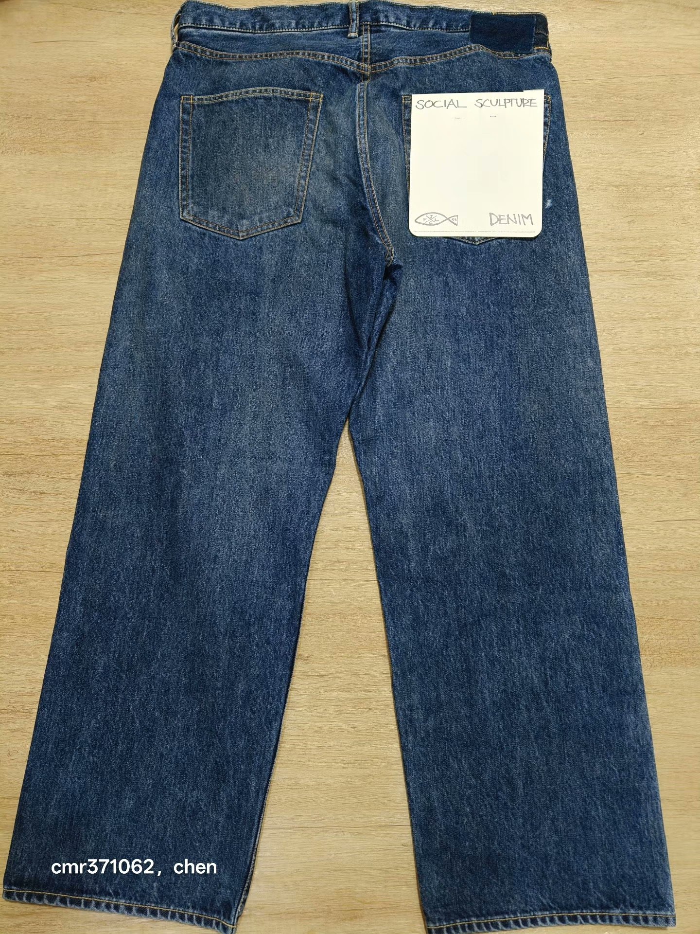 VISVIM 26SS SOCIAL SCULPTURE 01 WIDE DMGD-46 — label