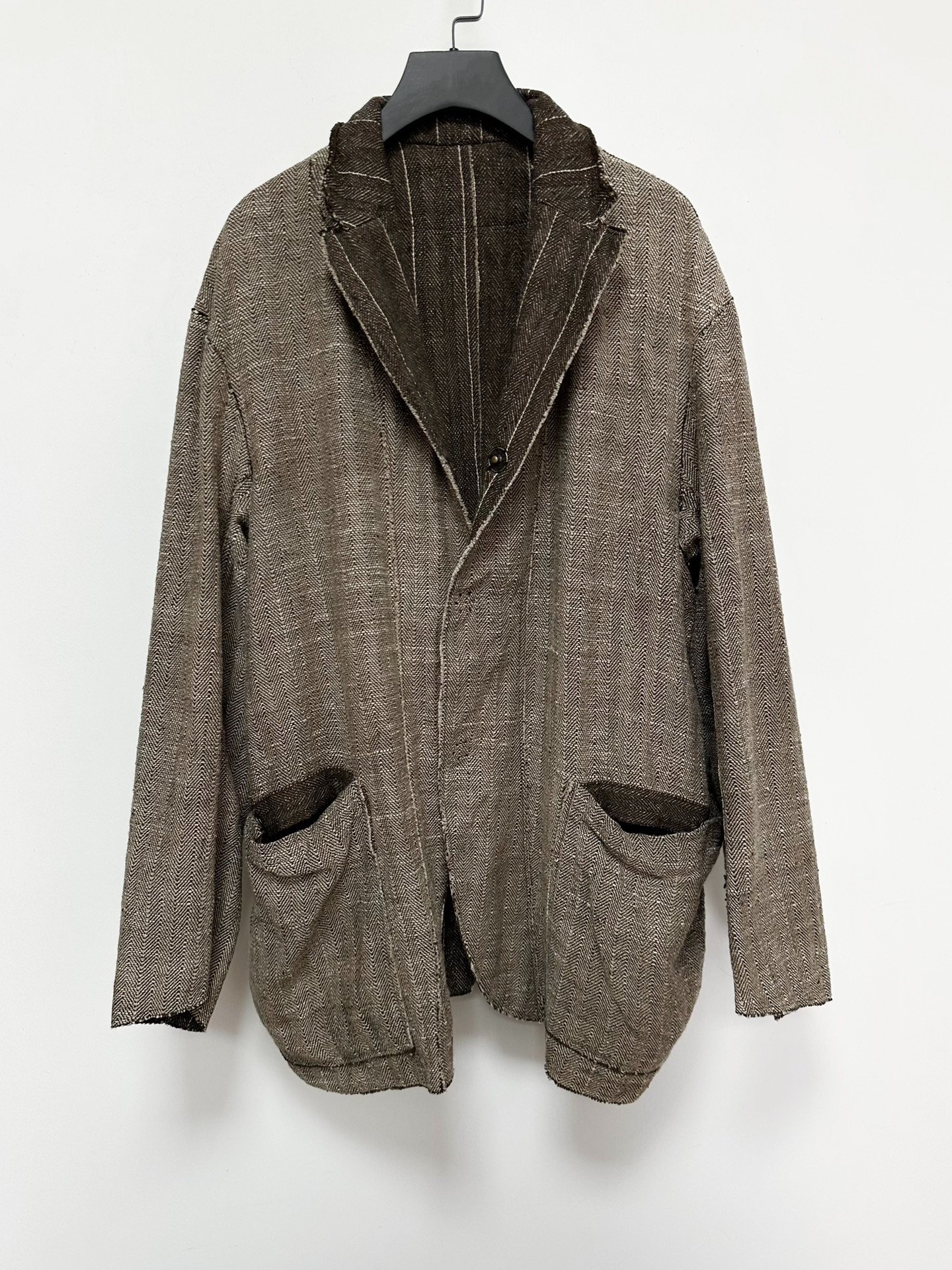 Andrew Driftwood Handwoven Double-Sided Jacket — front
