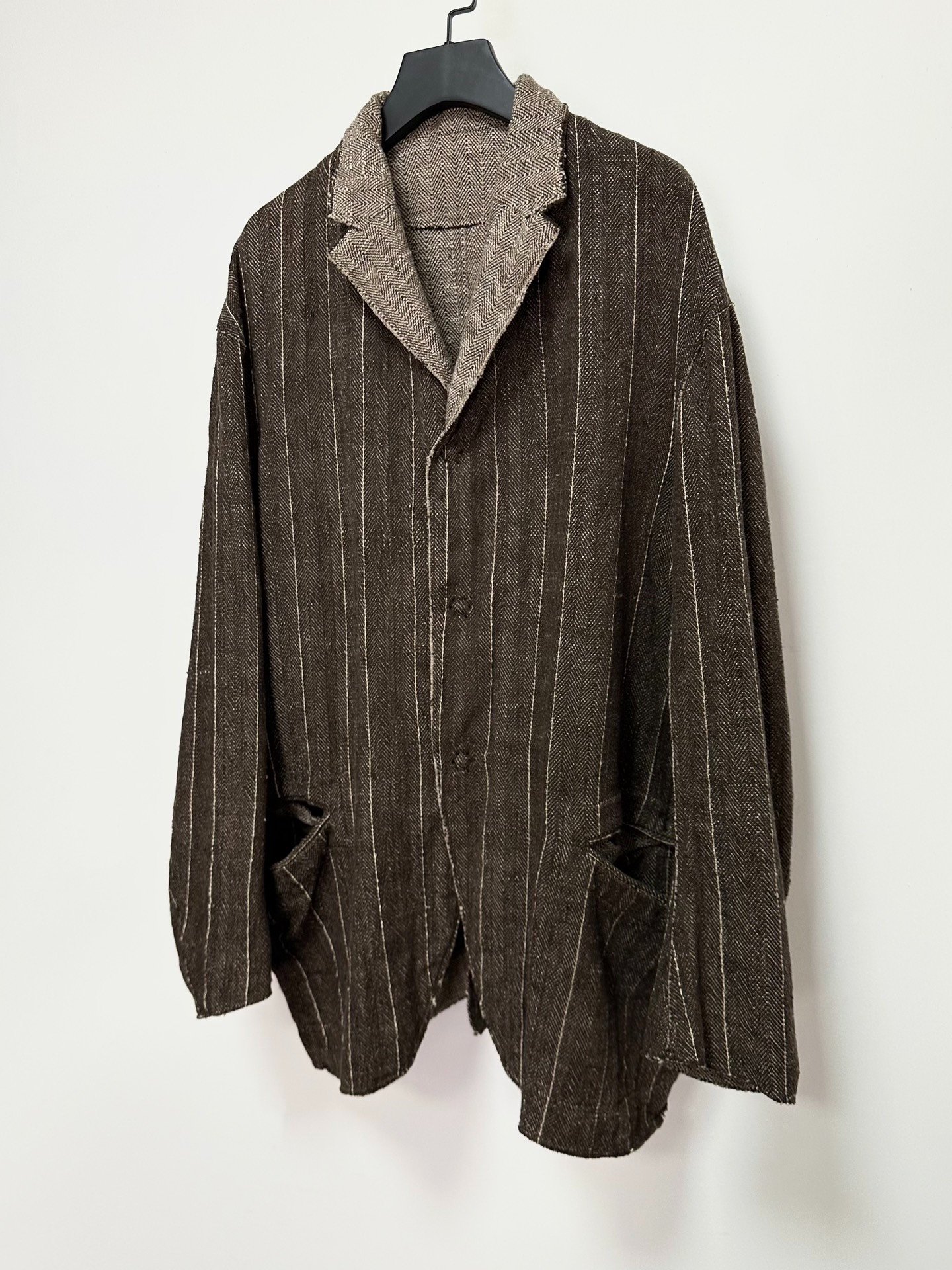 Andrew Driftwood Handwoven Double-Sided Jacket — back
