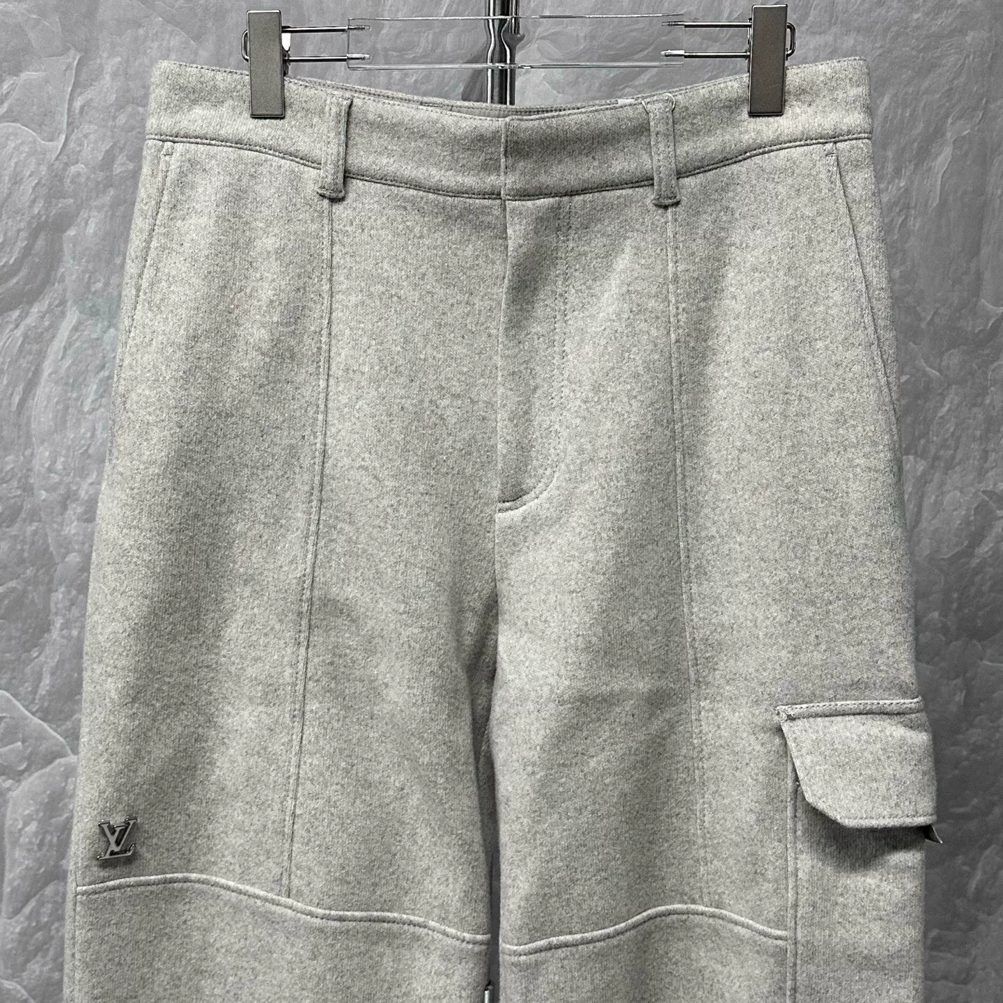 Louis Vuitton SS25 Logo Wool Pants — front