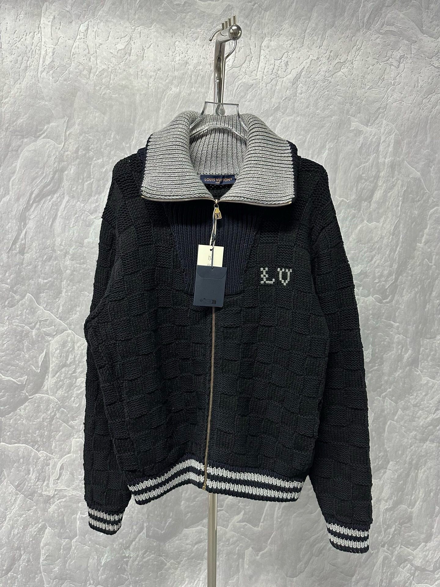 Louis Vuitton FW25 Knit Collar Sweater — front