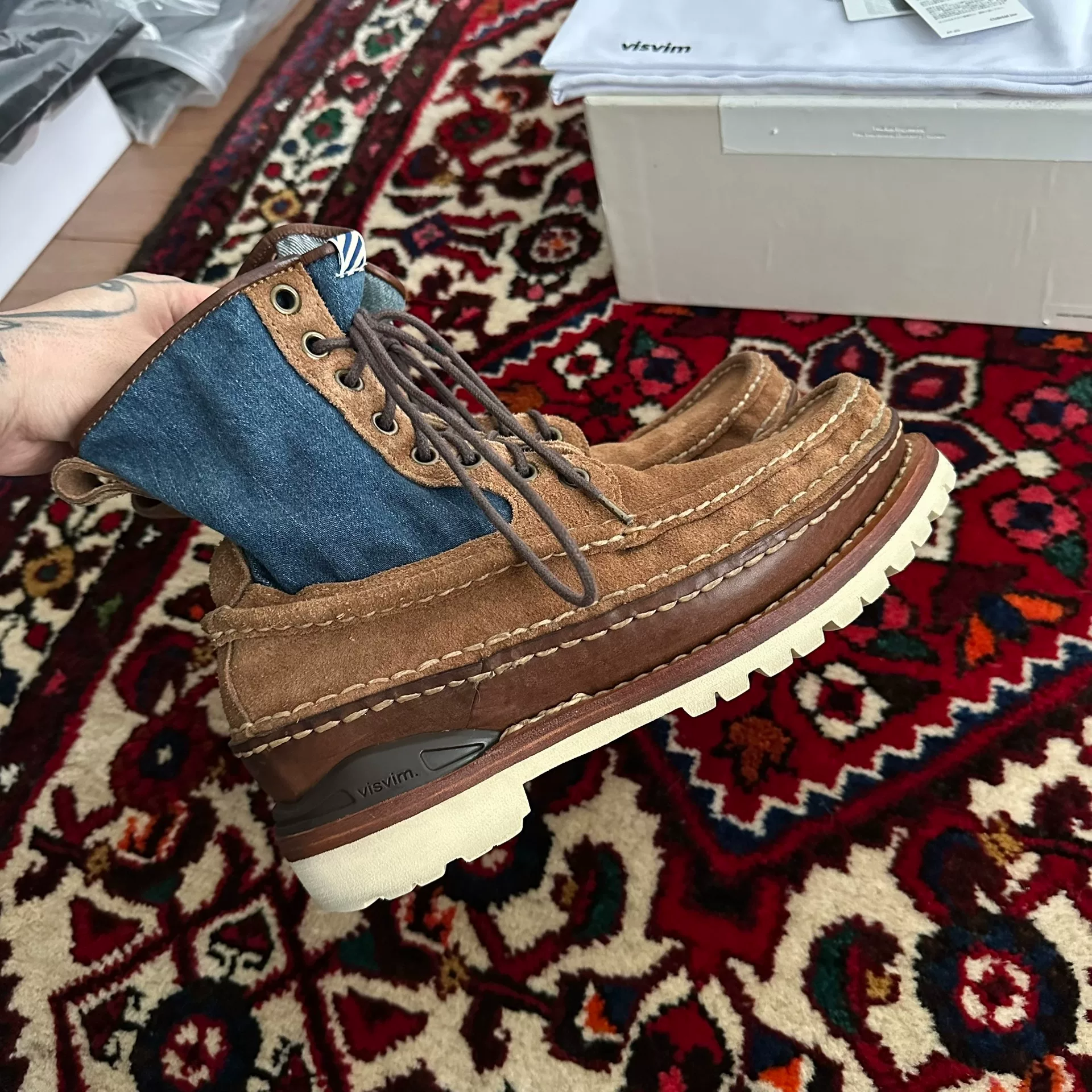 visvim 11AW Grizzly Boots — detail
