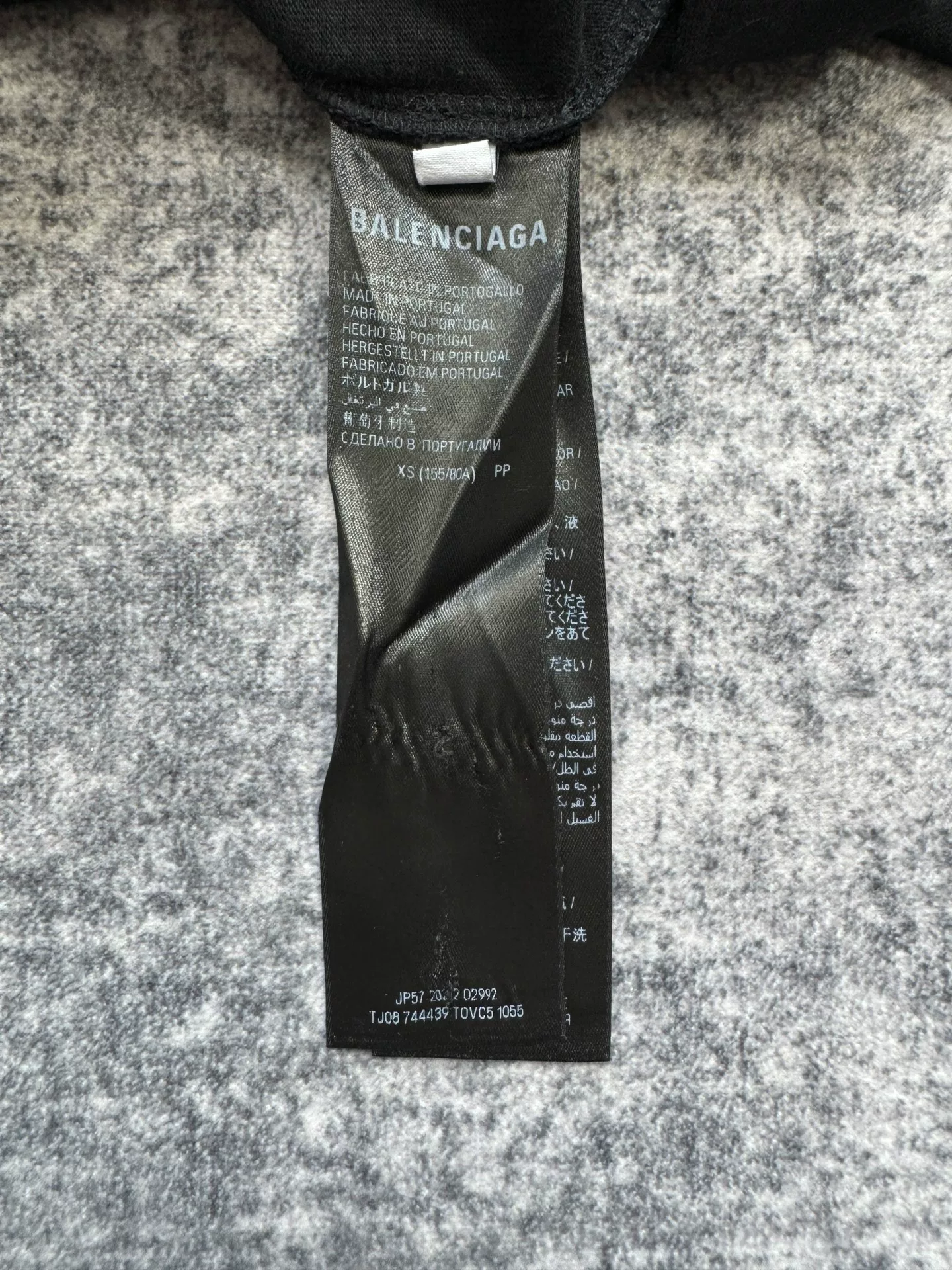 Balenciaga Eiffel Tower Polaroid Short-Sleeve T-Shirt — label