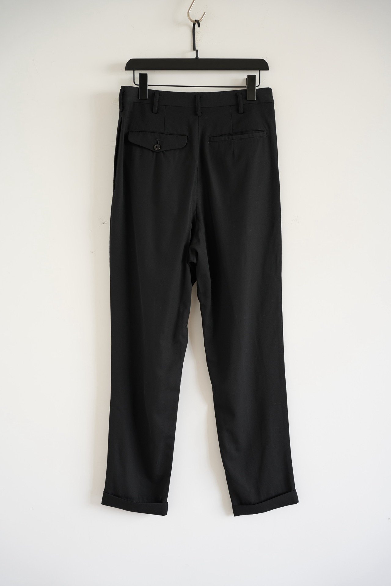 Yohji Yamamoto 91AW Four-Pleat Wool Trousers — front