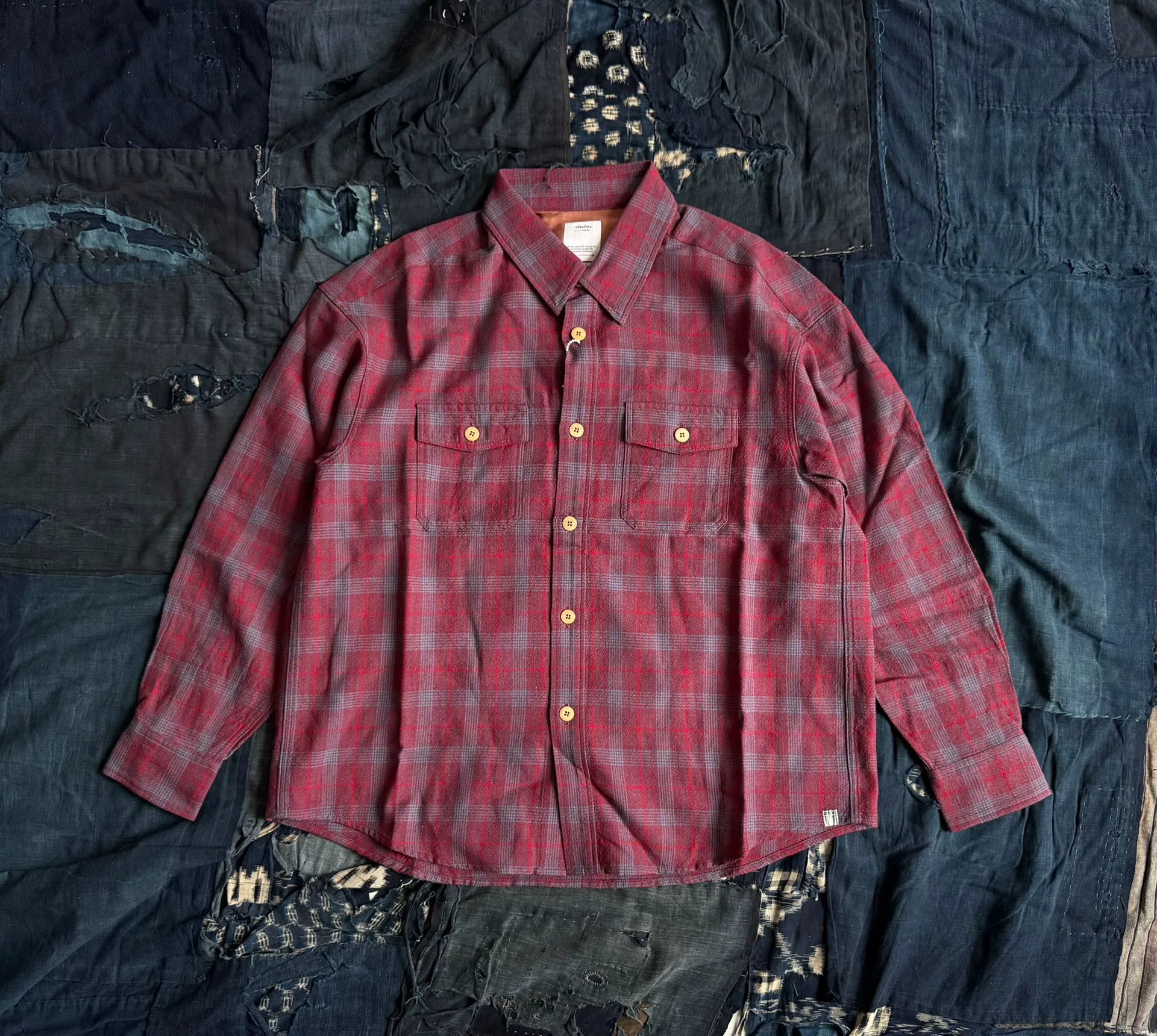 VISVIM 25AW Lumber Check L/S Wool Blend Shirt