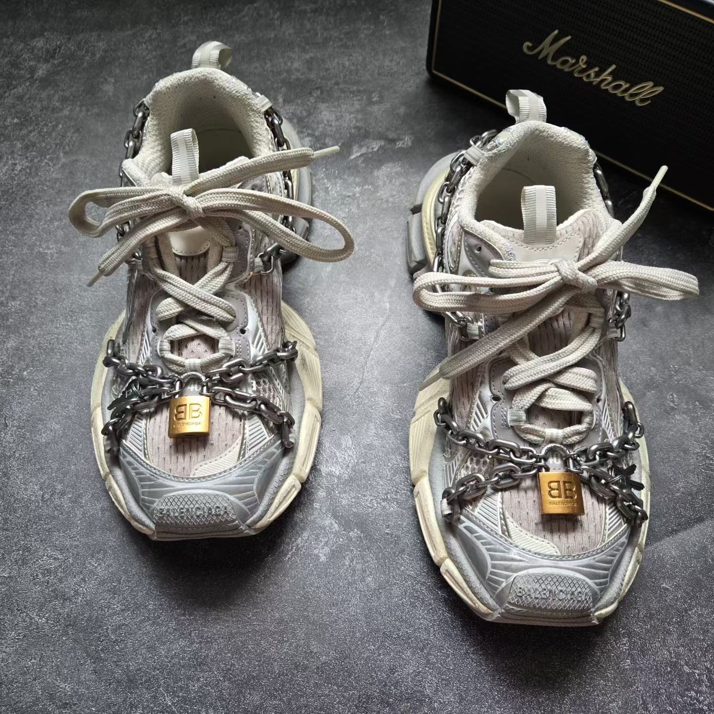 Balenciaga 3XL Lock Chain Sneakers — front