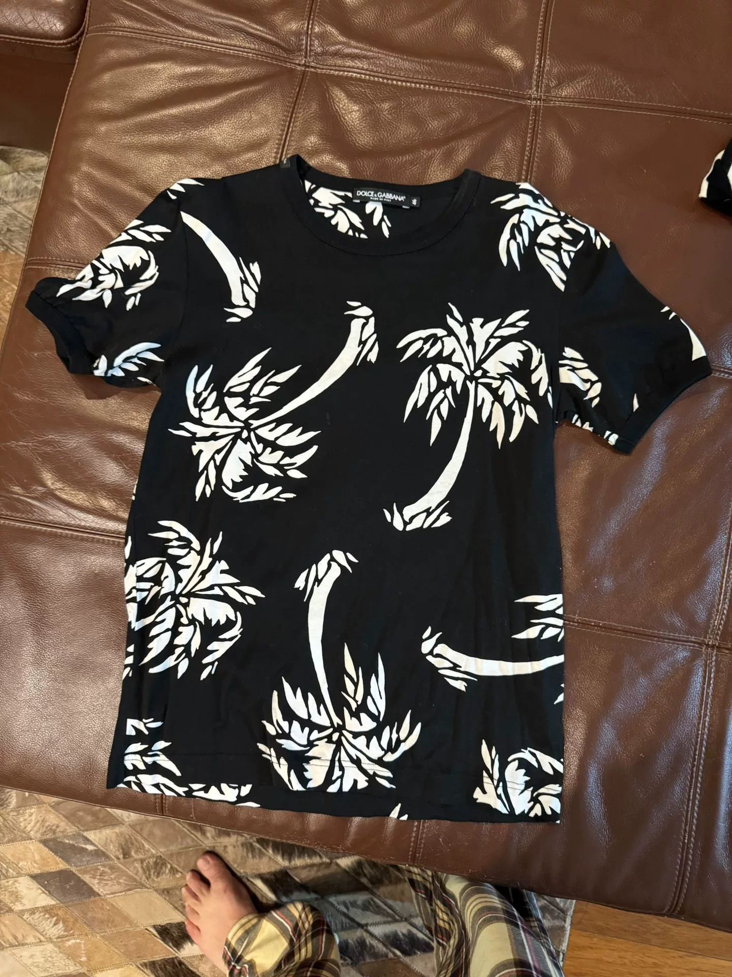 Dolce&Gabbana Black Palm Tree T-Shirt