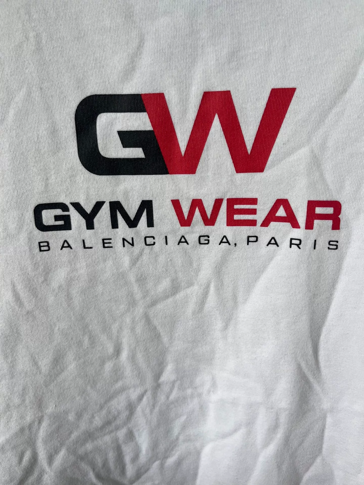 Balenciaga GW GYMWEAR Short-Sleeve T-Shirt — detail