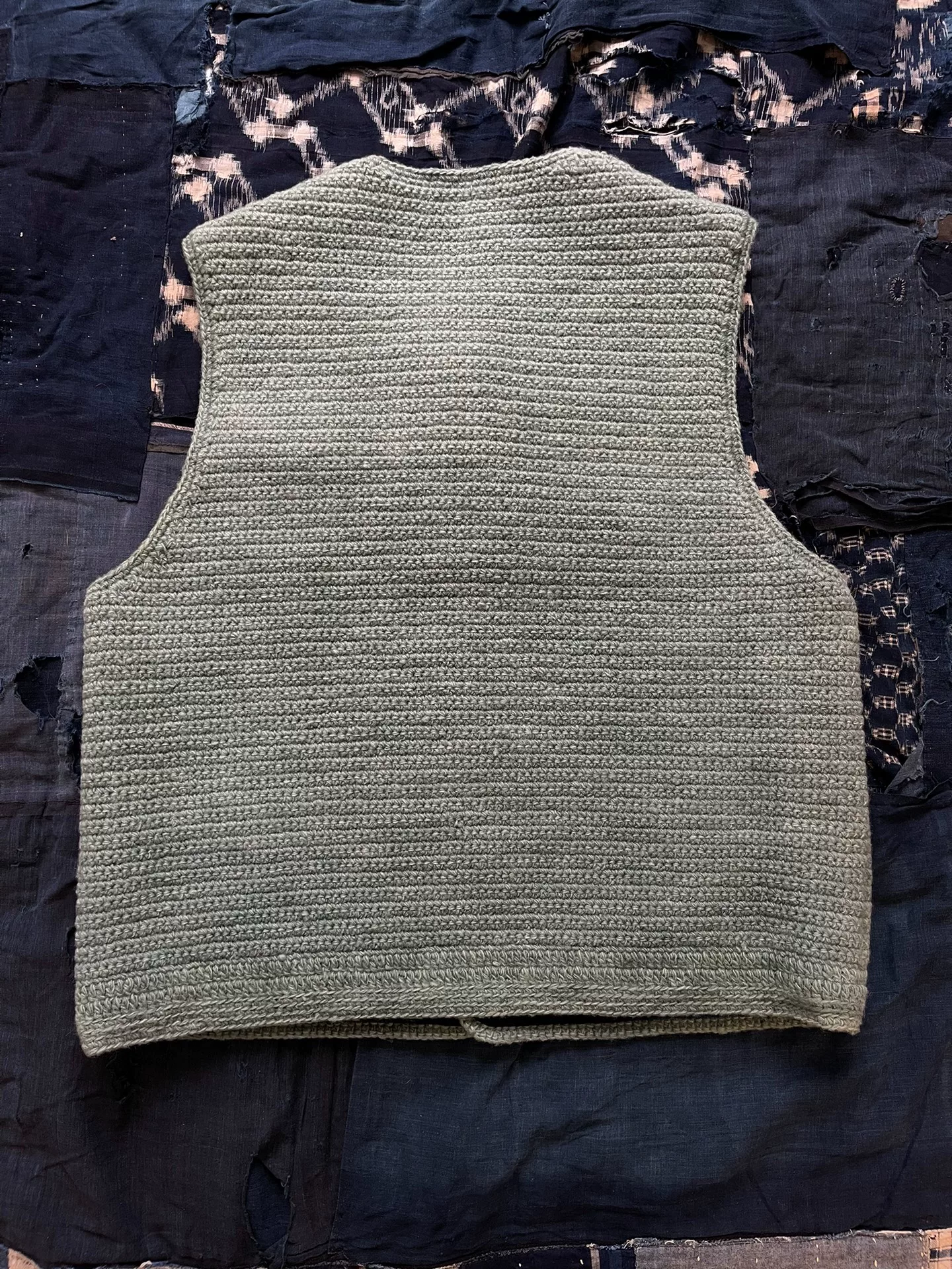 Visvim 24AW Crochet Knit Vest — front