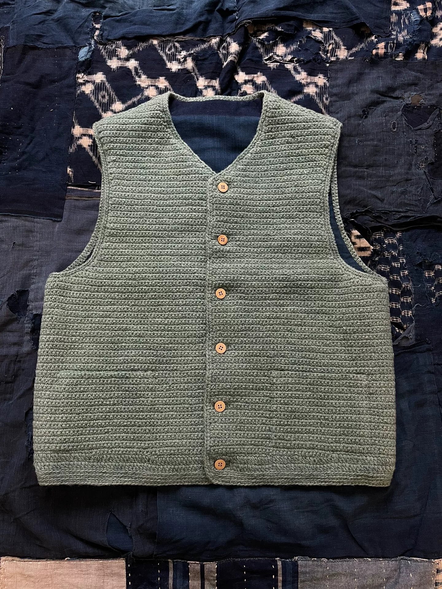 Visvim 24AW Crochet Knit Vest