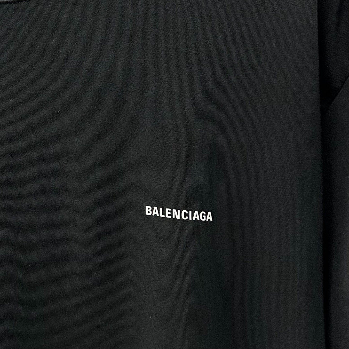 Balenciaga Logo Print Short Sleeve T-Shirt S — detail