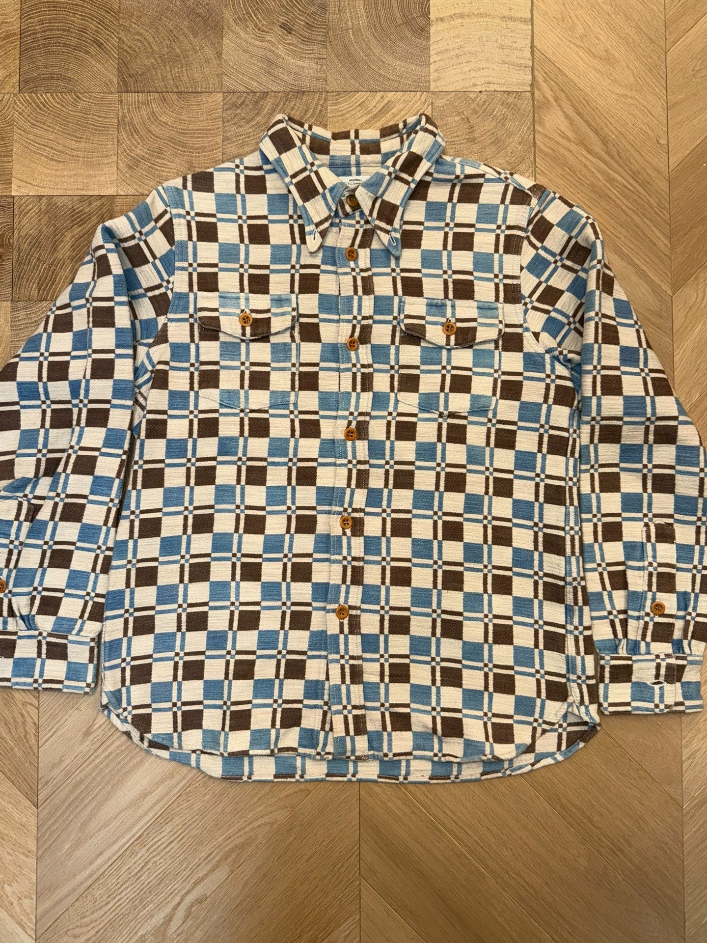 Visvim 16AW Wally Indigo Check Shirt