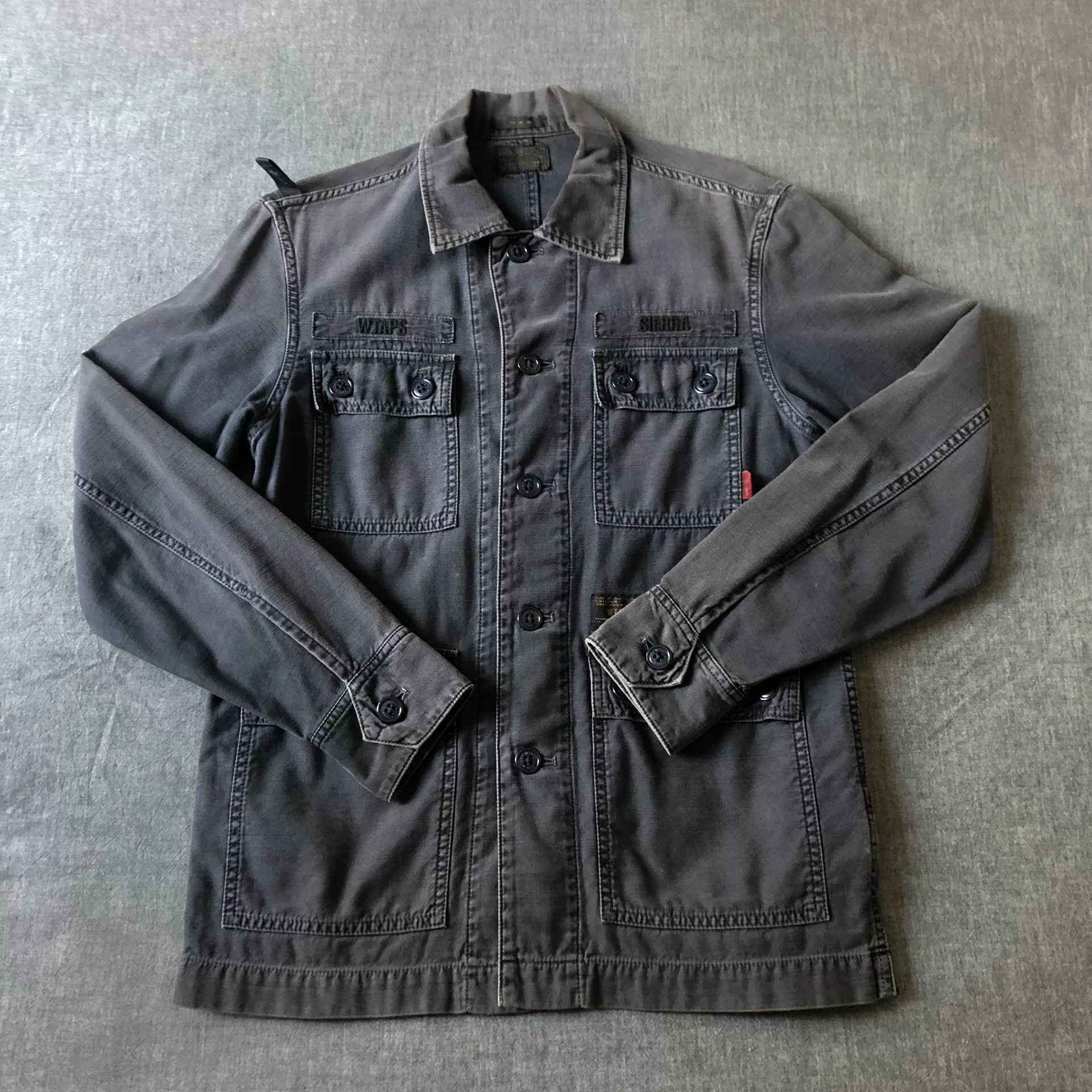 WTAPS 13AW Batik Four-Pocket Navy — detail