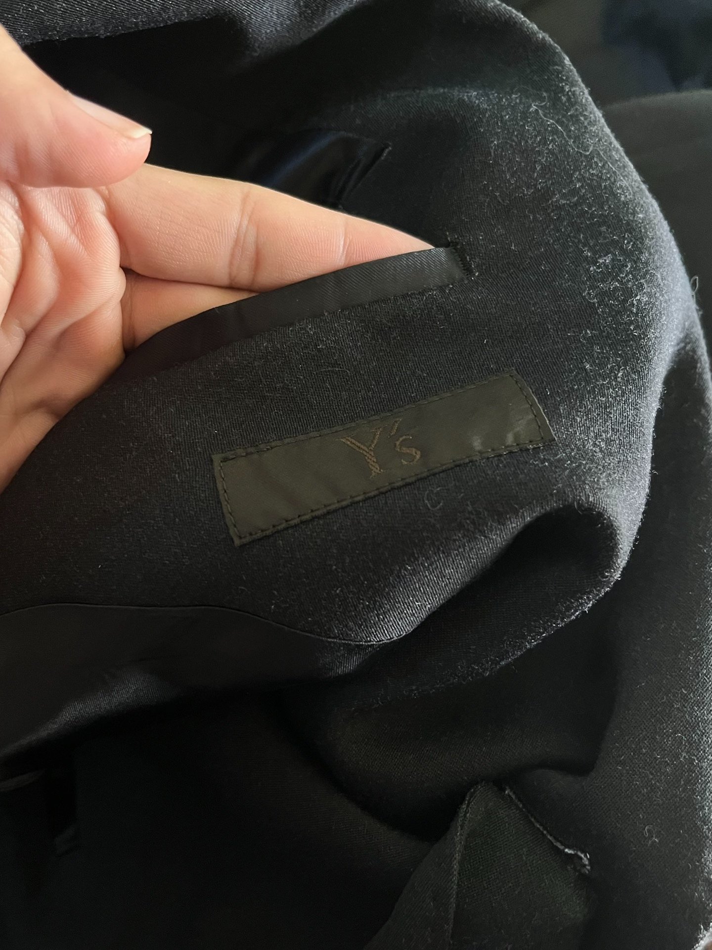 Yohji Yamamoto 07AW Flower Print Suit — label