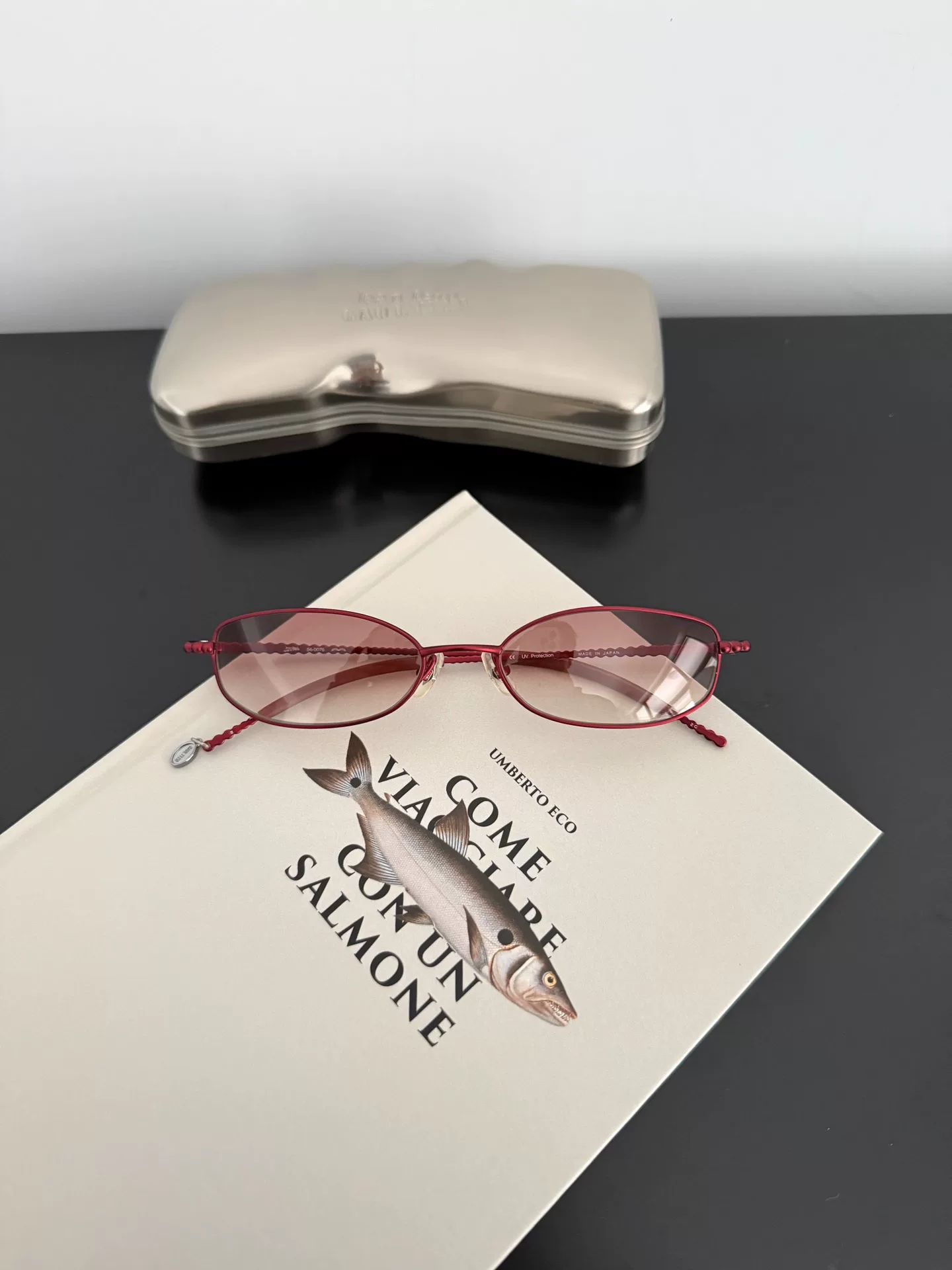 Jean Paul Gaultier Red Frame Sunglasses — back