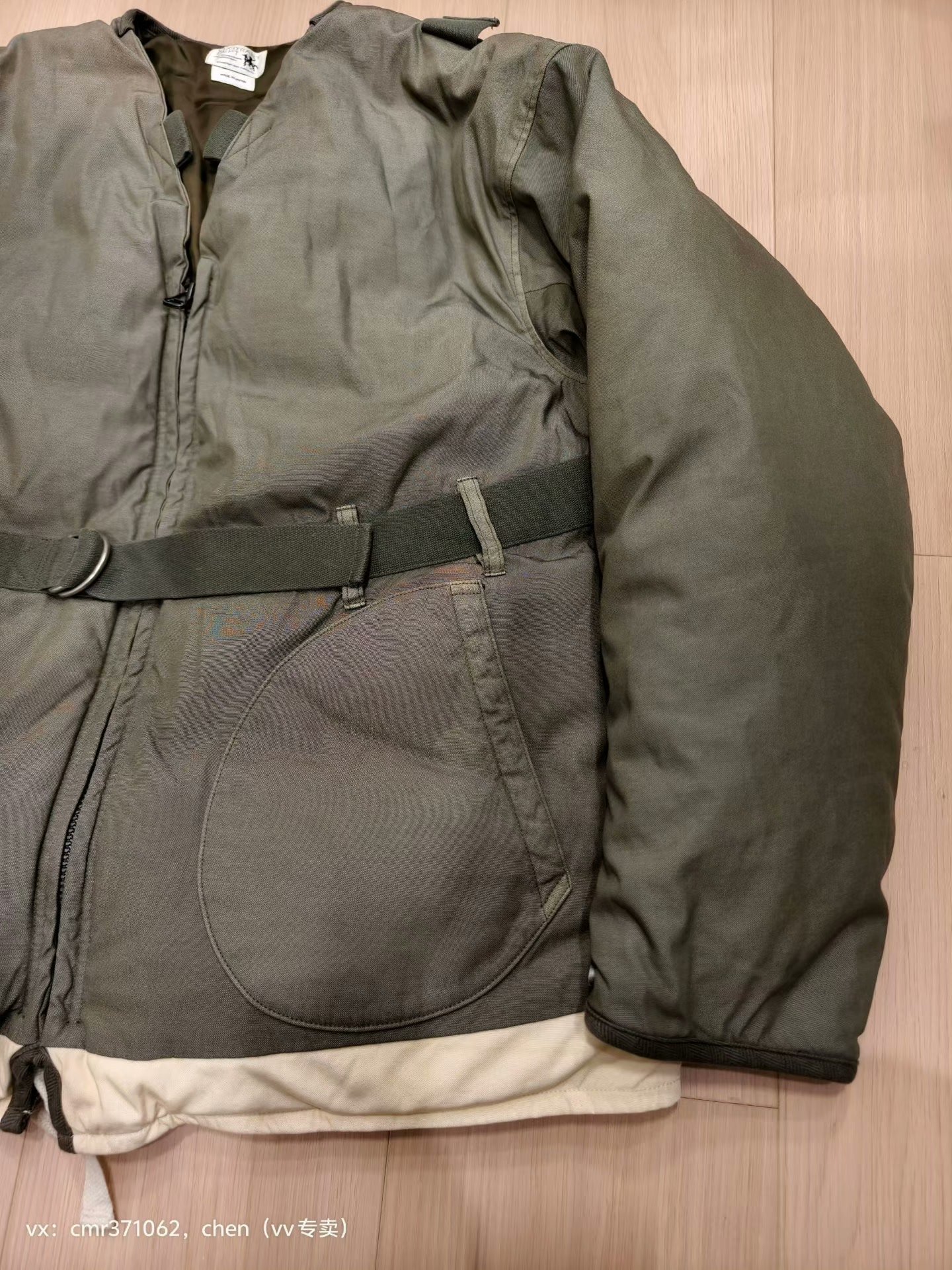 visvim 21 Harrier Down Jacket Military — detail