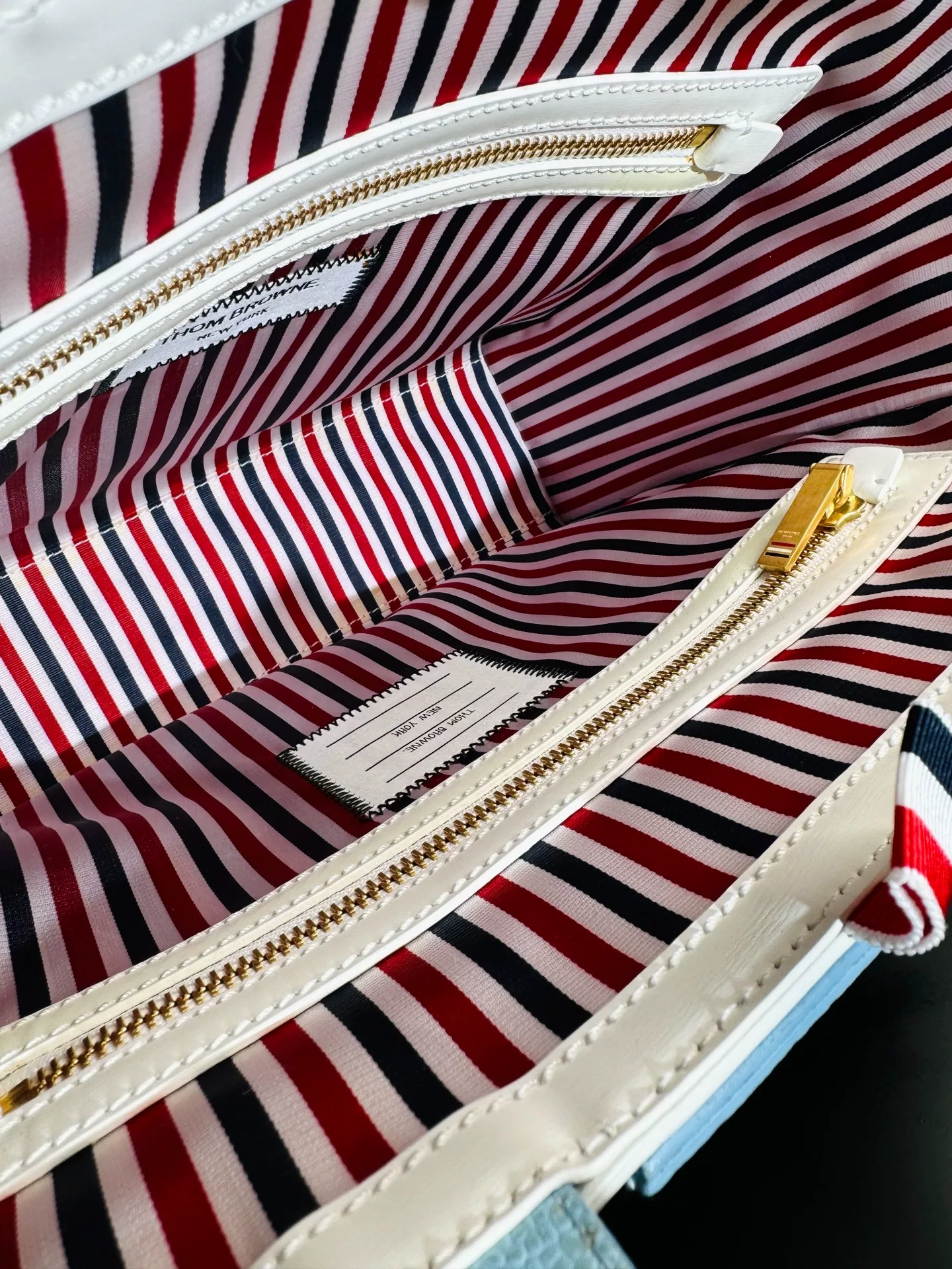 Thom Browne Women's Leather Tote Bag — detail