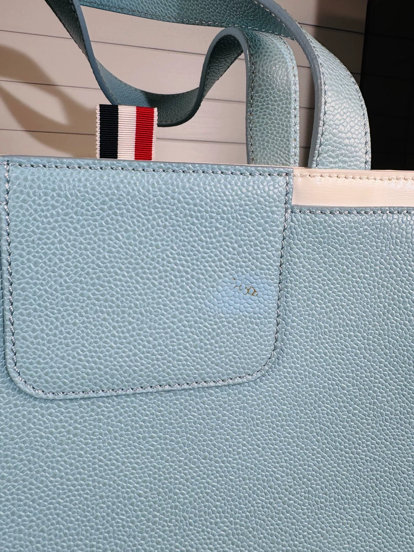 Thom Browne Women's Leather Tote Bag — back