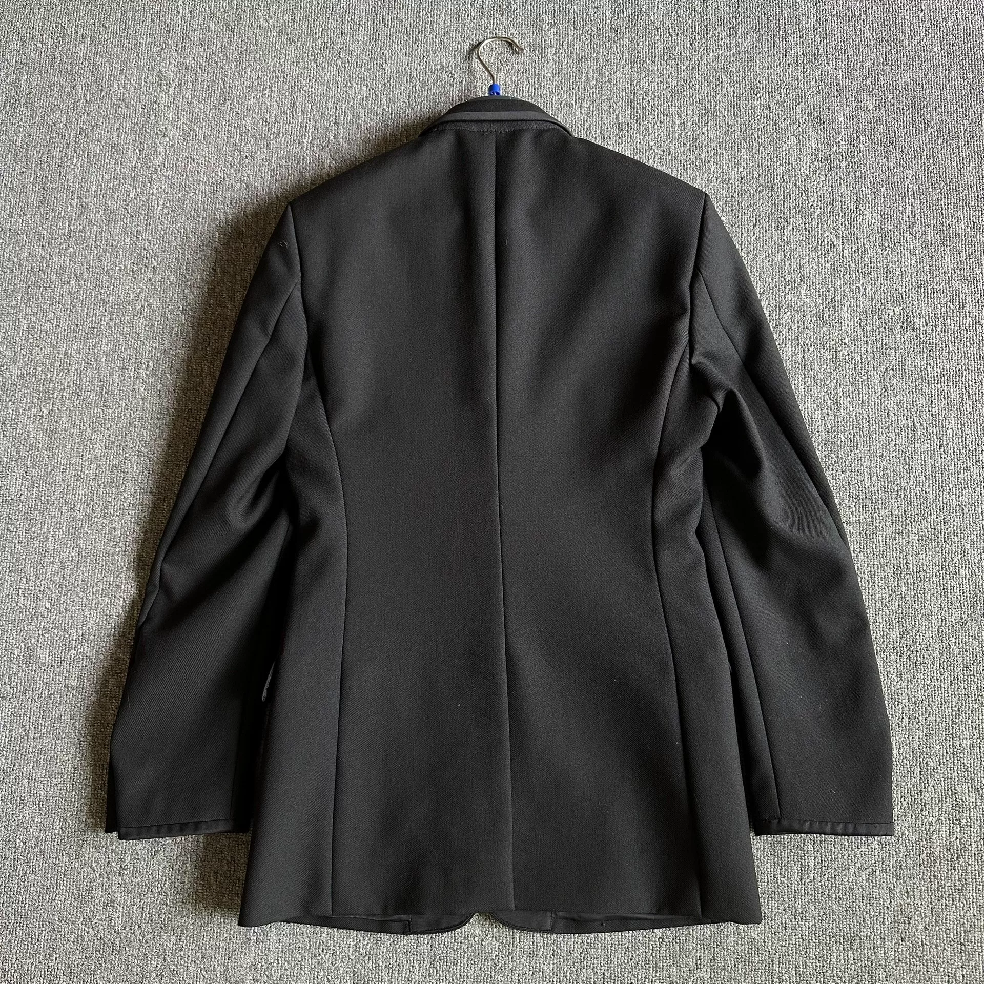 Dior Homme Satin Peak Lapel Suit Jacket — back