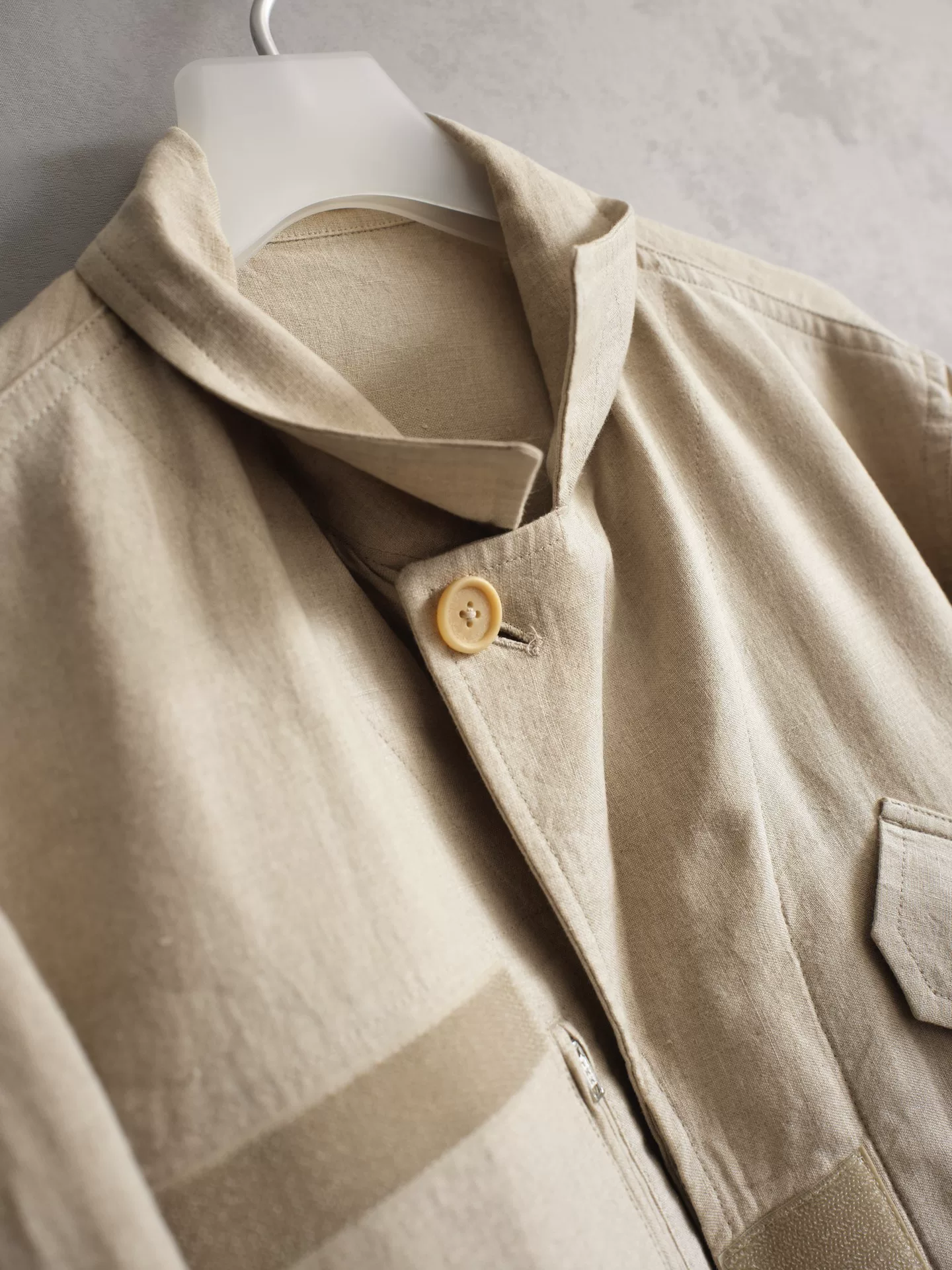 Yohji Yamamoto 04SS Drawstring Velcro Jacket — label
