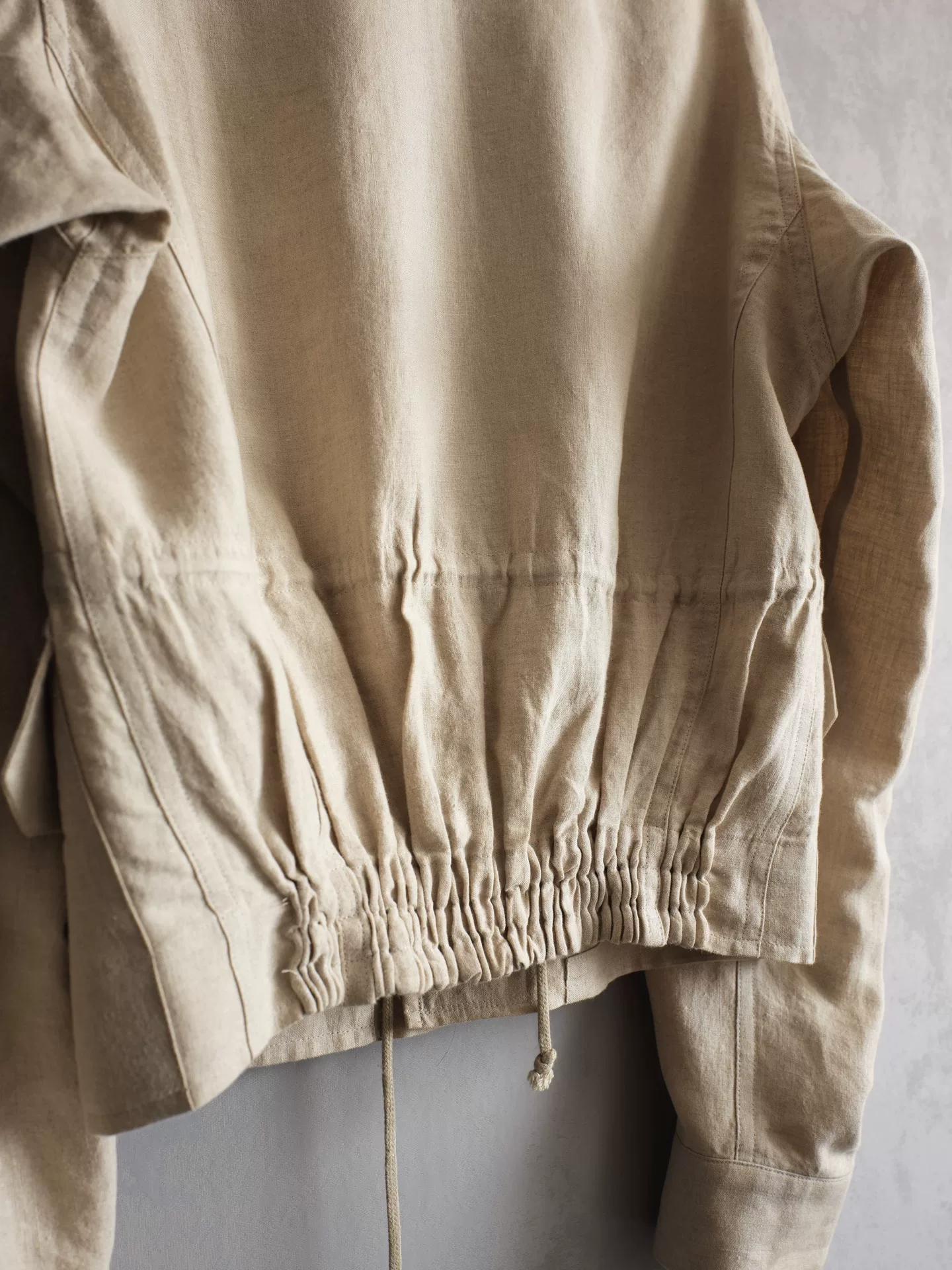 Yohji Yamamoto 04SS Drawstring Velcro Jacket — detail