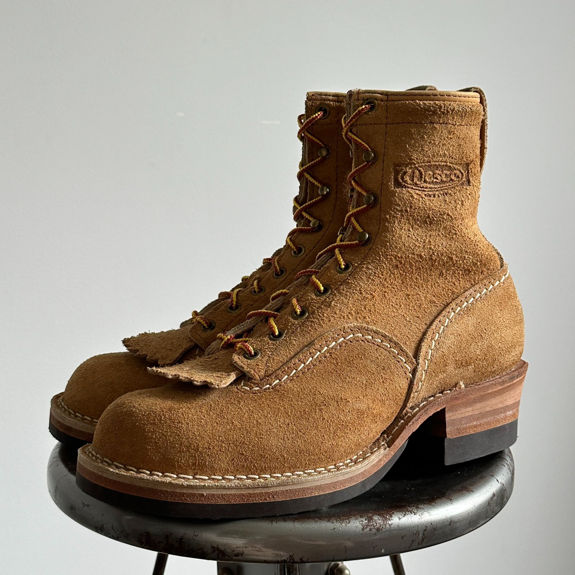 Wesco Jobmaster 7e Burlap Work Boots — front