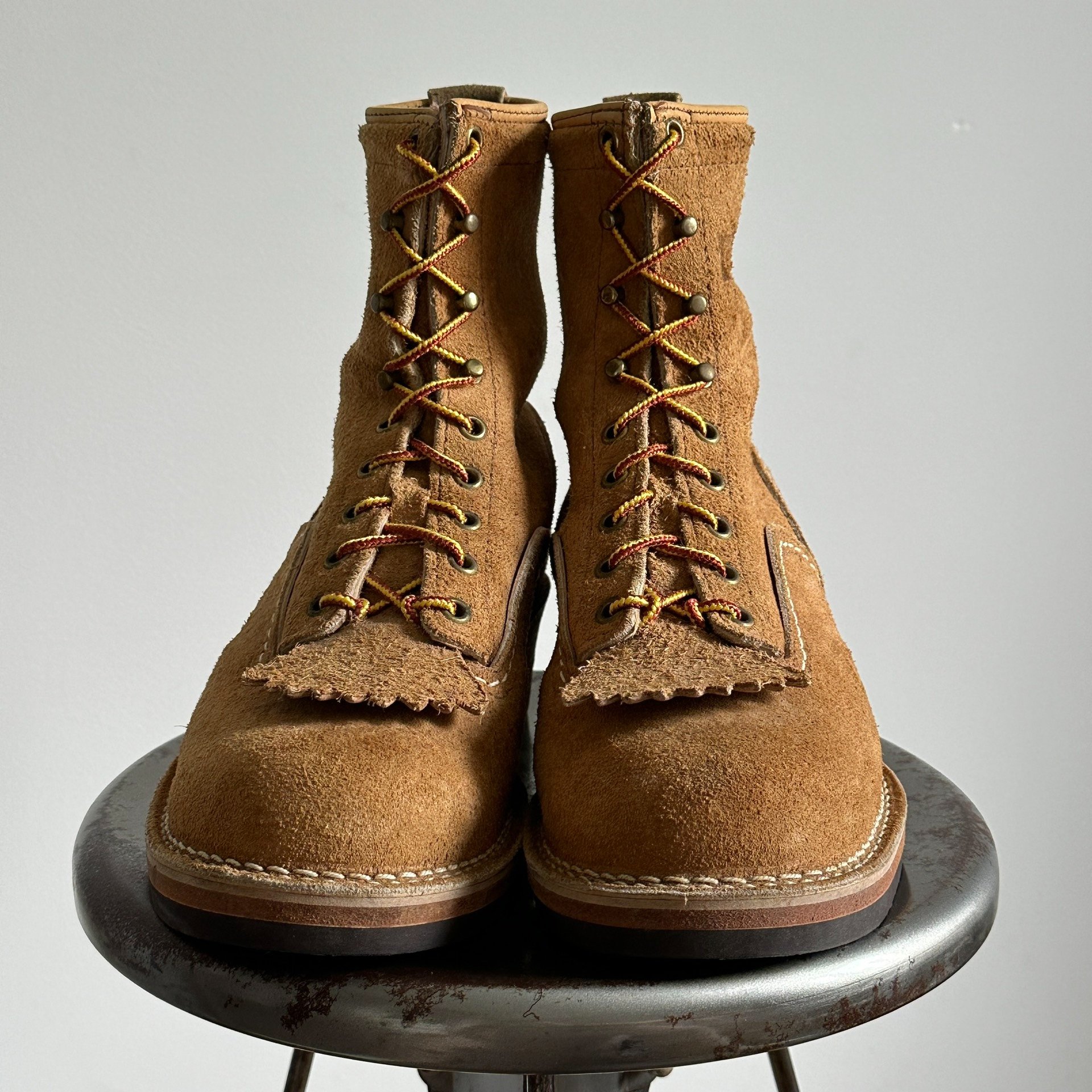 Wesco Jobmaster 7e Burlap Work Boots — detail