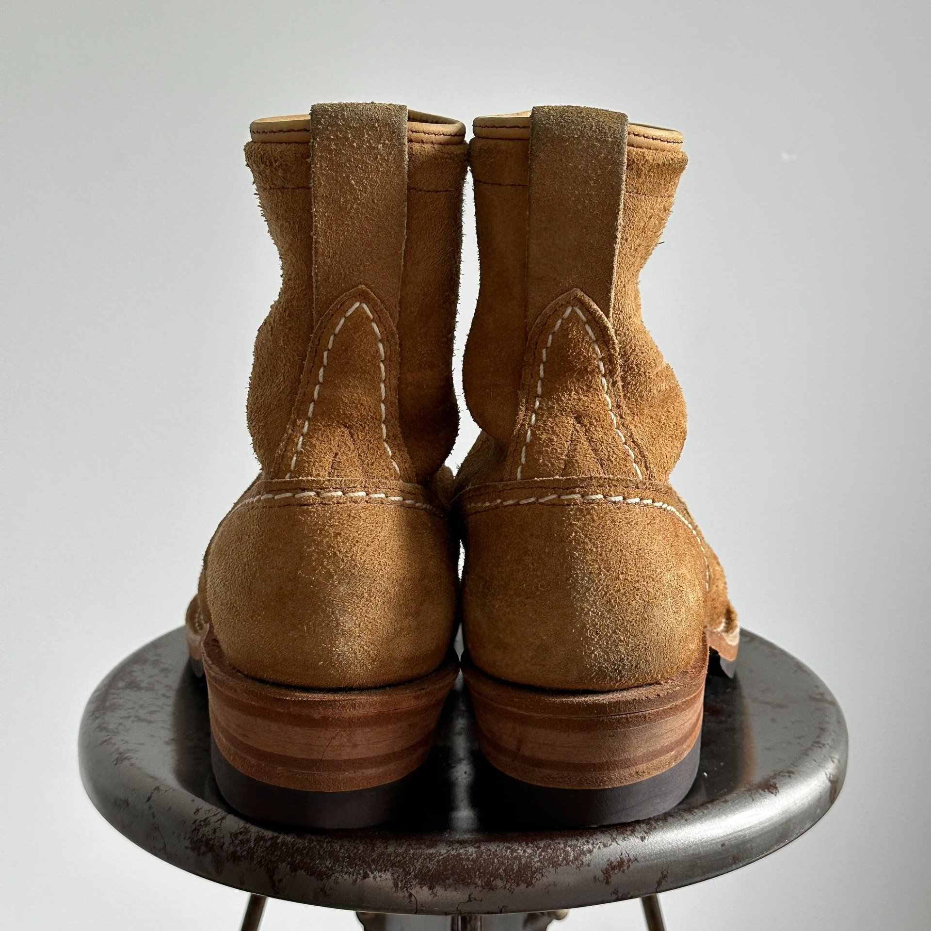 Wesco Jobmaster 7e Burlap Work Boots — back