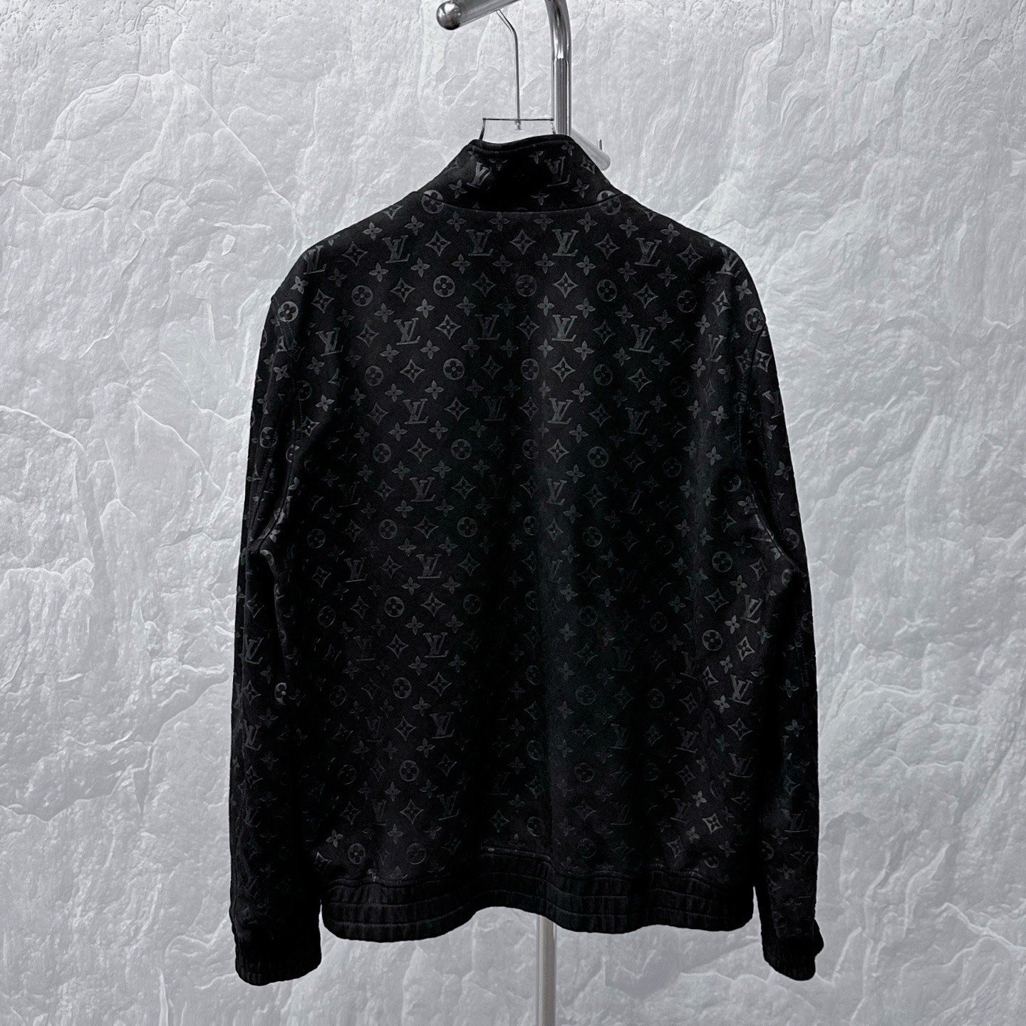 Louis Vuitton SS25 Monogram Zip Sheepskin Jacket — back