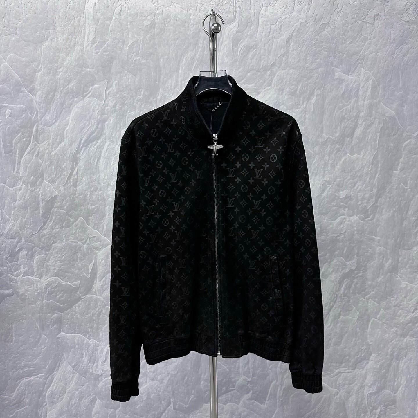 Louis Vuitton SS25 Monogram Zip Sheepskin Jacket