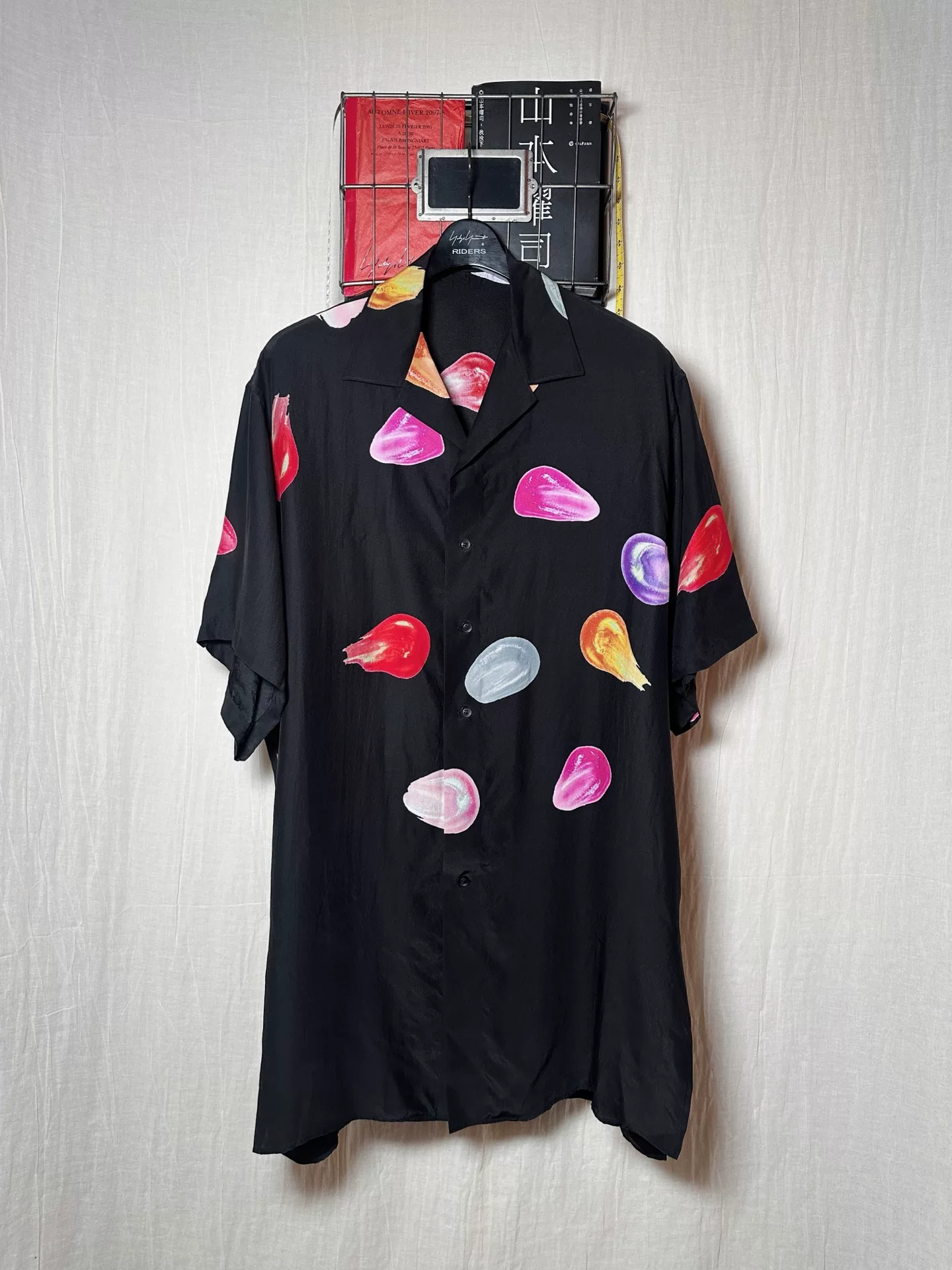 Yohji Yamamoto Silk Tear-Drop Shirt — front
