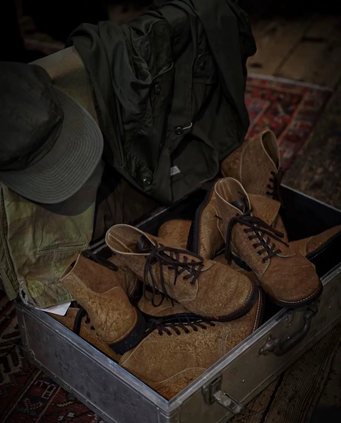Lua × Skoob M-43 Suede Boot — front