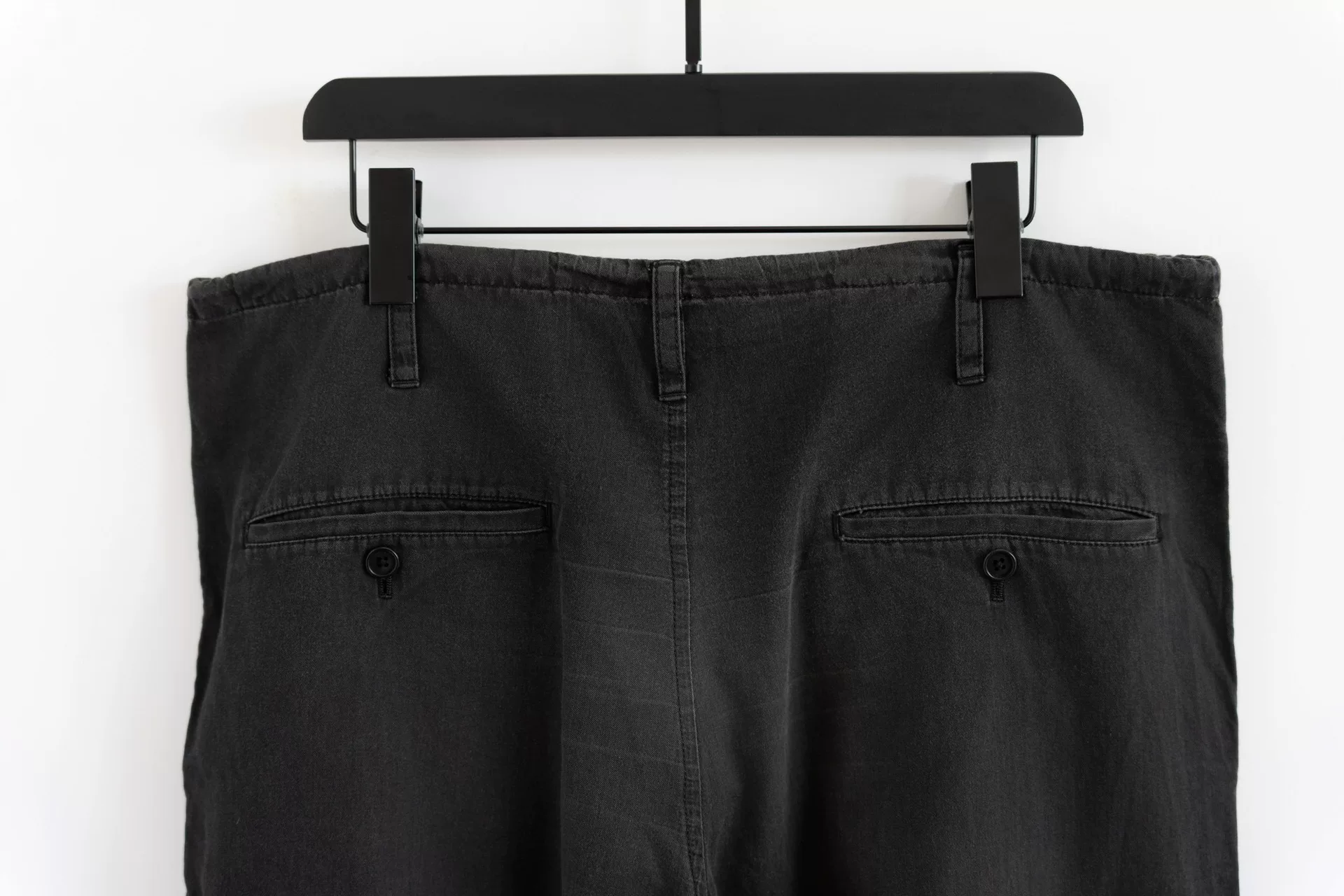 Yohji Yamamoto 16SS Washed Drawstring Pants — back