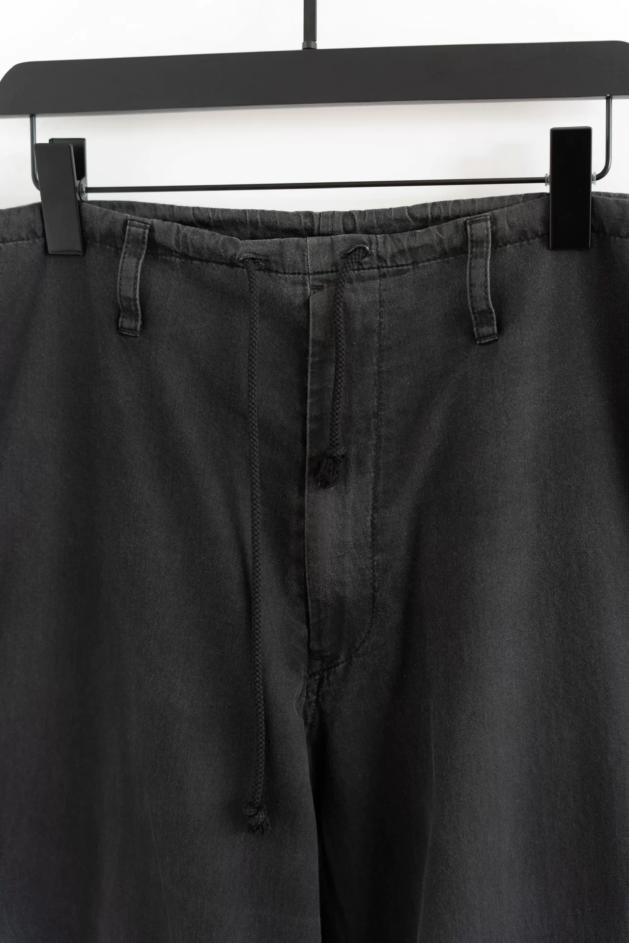Yohji Yamamoto 16SS Washed Drawstring Pants — detail