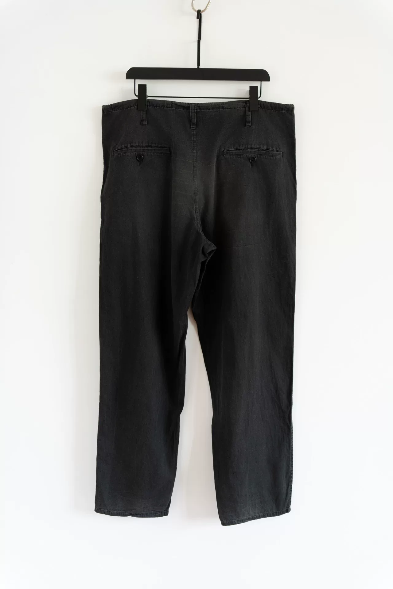 Yohji Yamamoto 16SS Washed Drawstring Pants — front