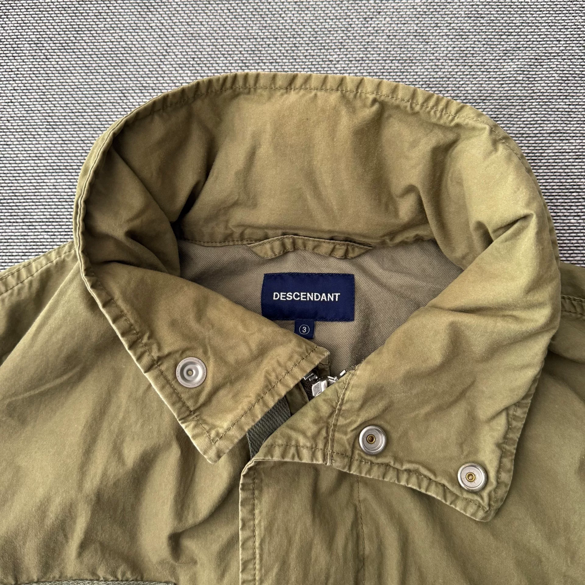Descendant 19AW Balboa Weather M65 Jacket — detail