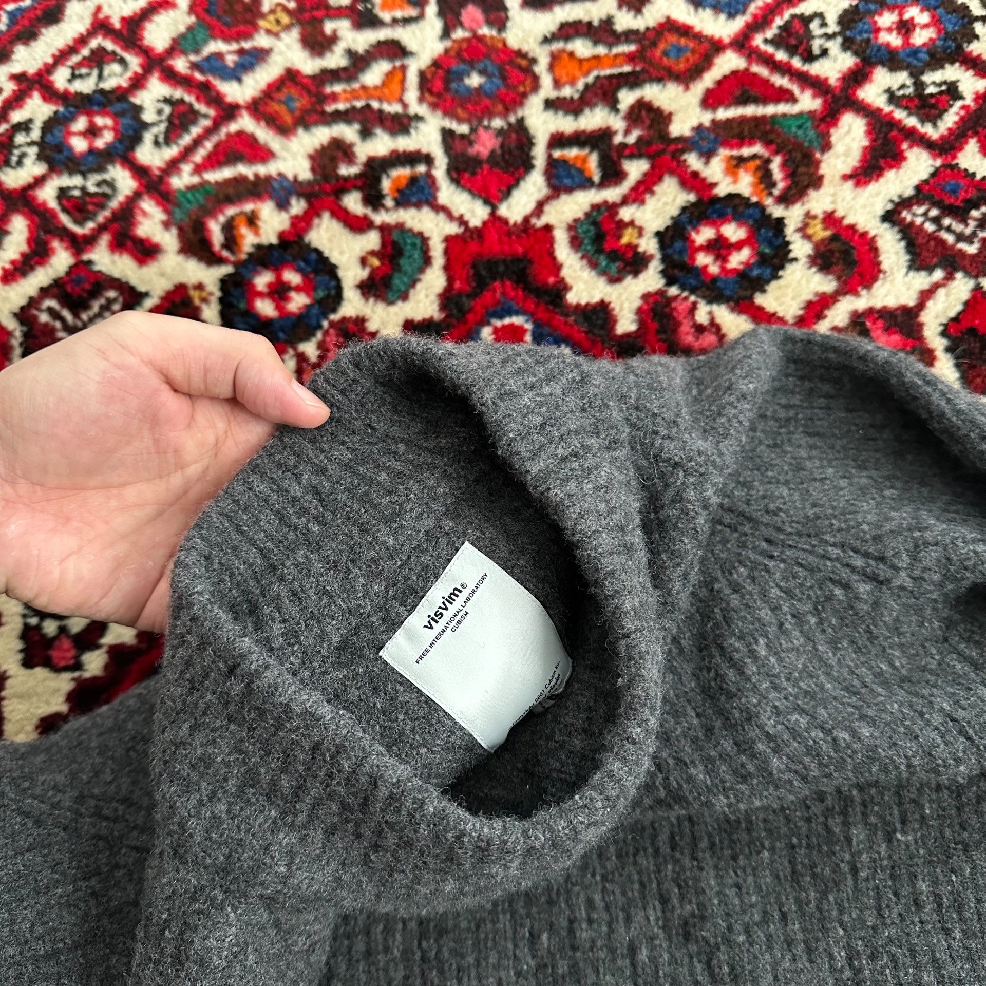 VISVIM 17AW Turtleneck Sweater — label