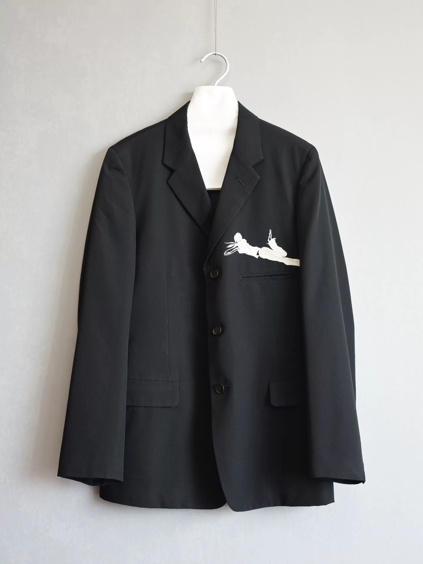 Yohji Yamamoto 02SS Embroidered Jacket — front