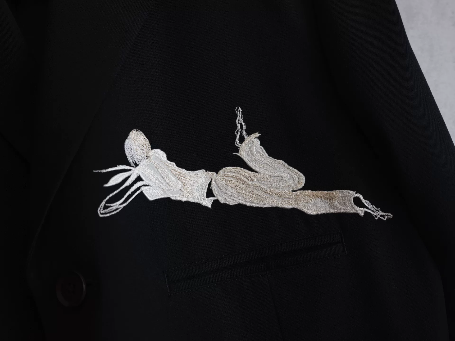 Yohji Yamamoto 02SS Embroidered Jacket