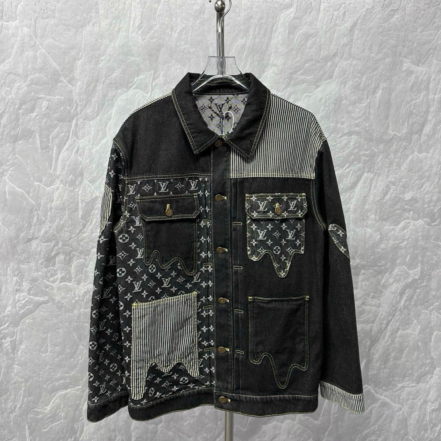 Louis Vuitton Nigo Deconstructed Patchwork Denim Jacket