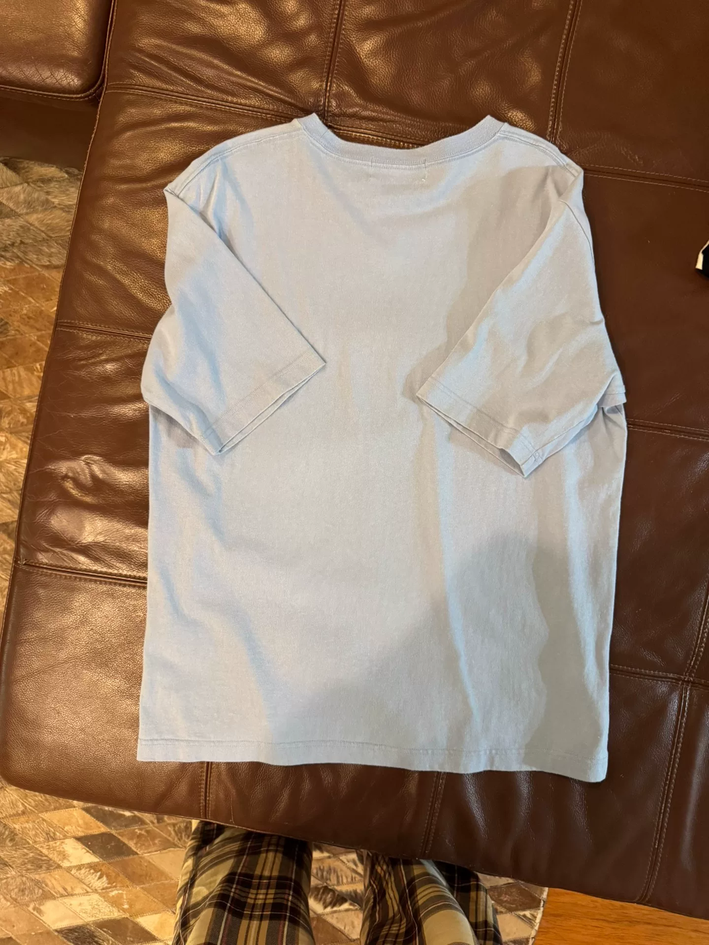 AMBUSH Oversized Light Blue T-shirt — detail