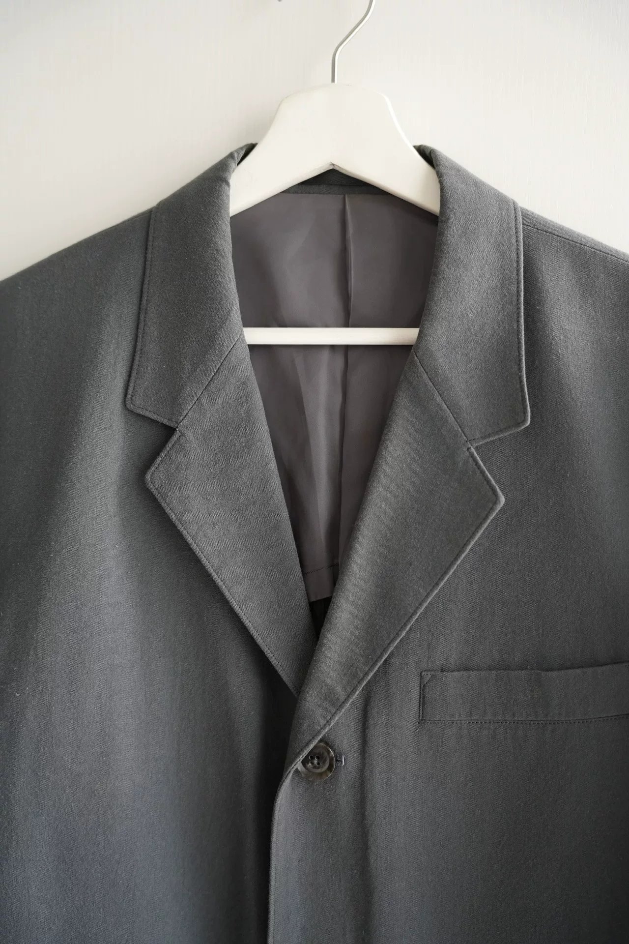 Yohji Yamamoto 01ss Haze Blue Long Suit — detail