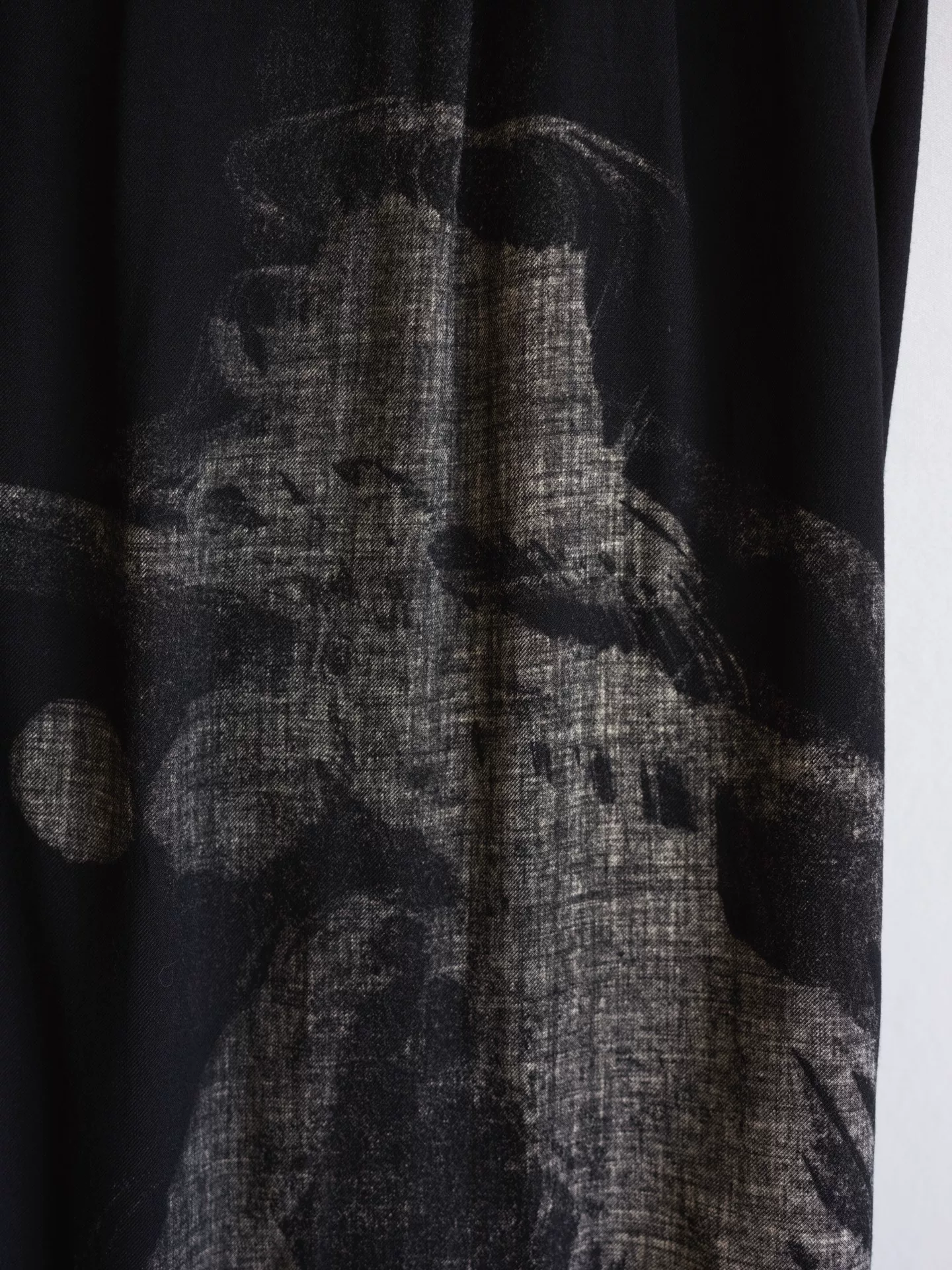 Yohji Yamamoto 18AW Silk Wool Balloon Pants — back