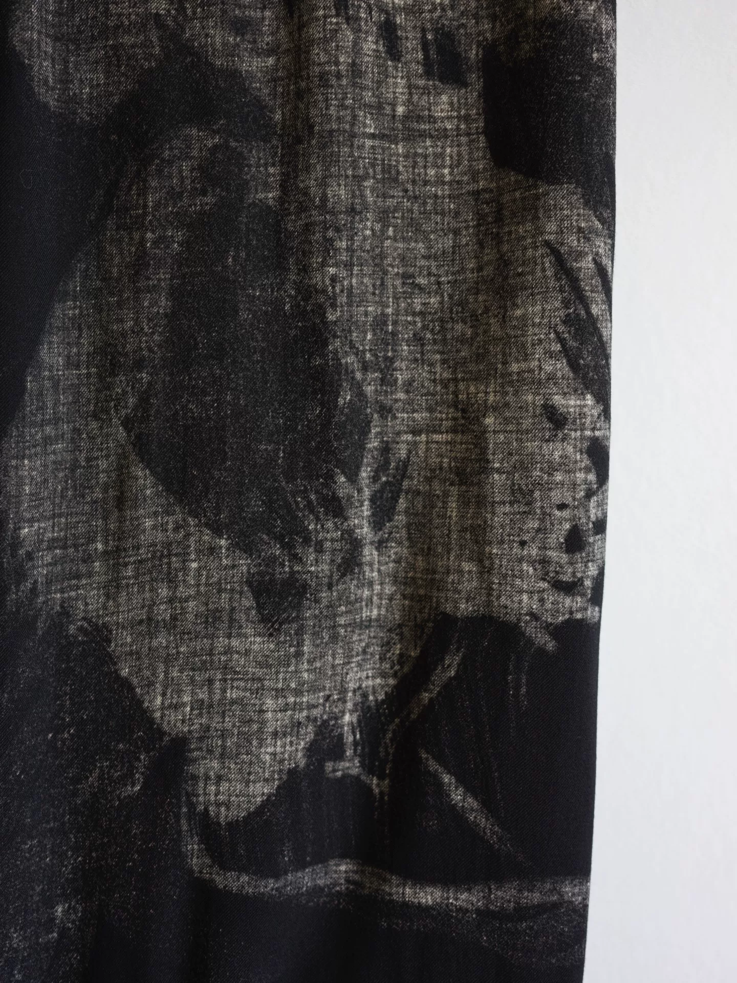 Yohji Yamamoto 18AW Silk Wool Balloon Pants — label